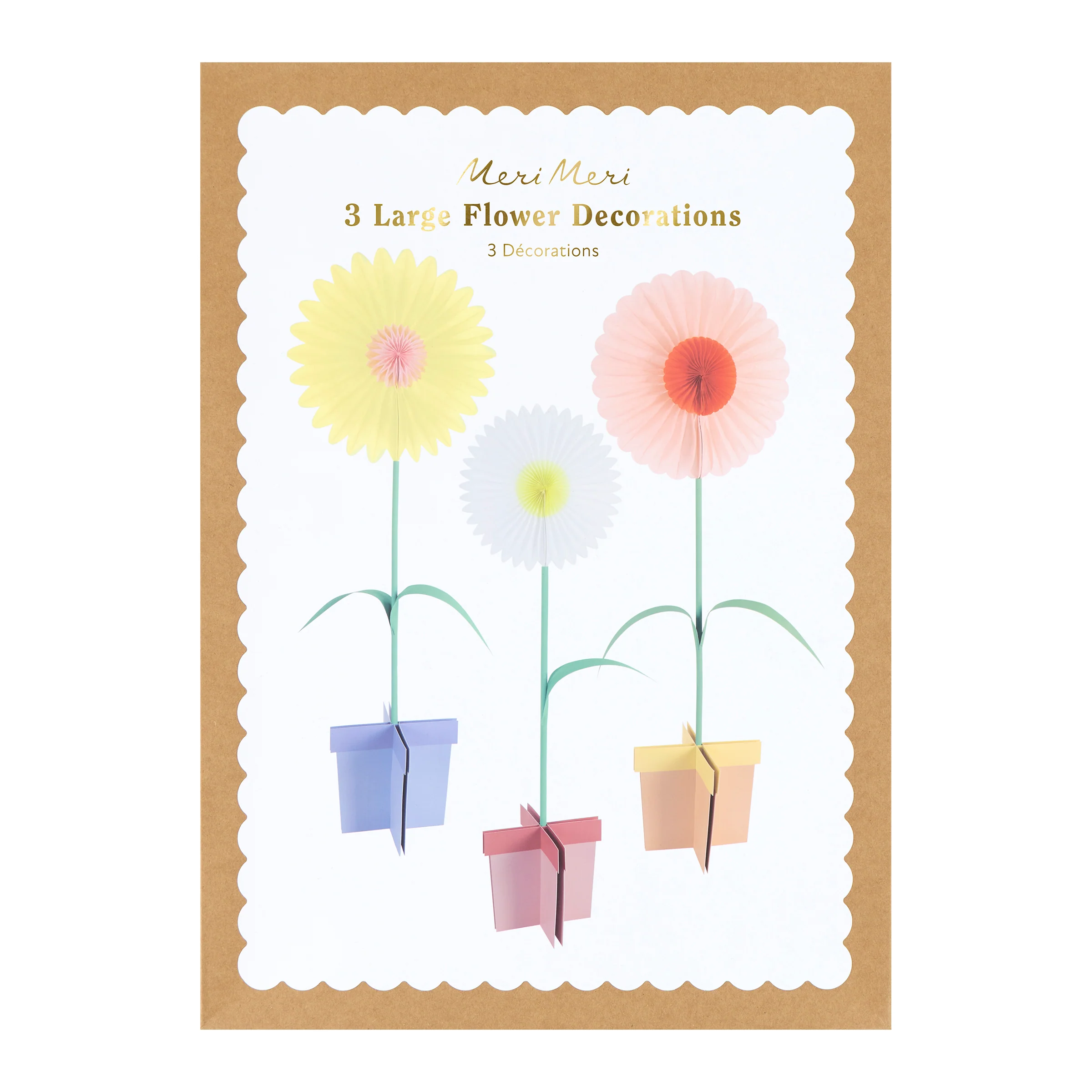 Large Stand Up Flower Decorations (x 3) - Image 7