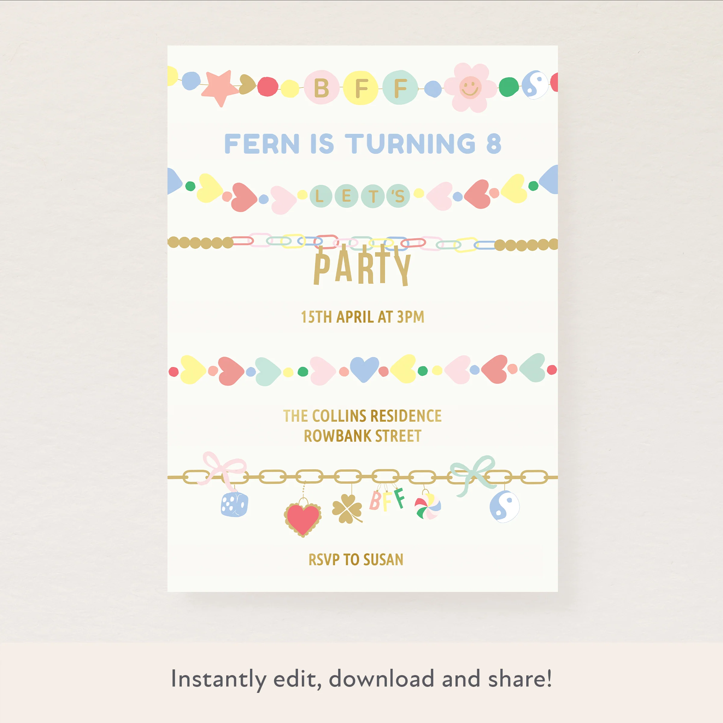 Charmed Download & Print Invitation