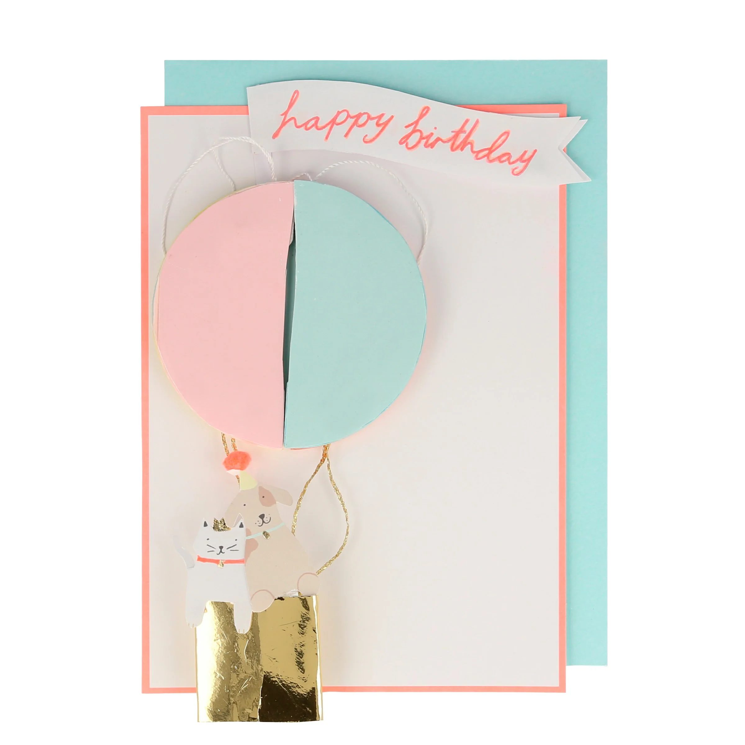 Air Balloon Honeycomb Birthday Card - Image 2