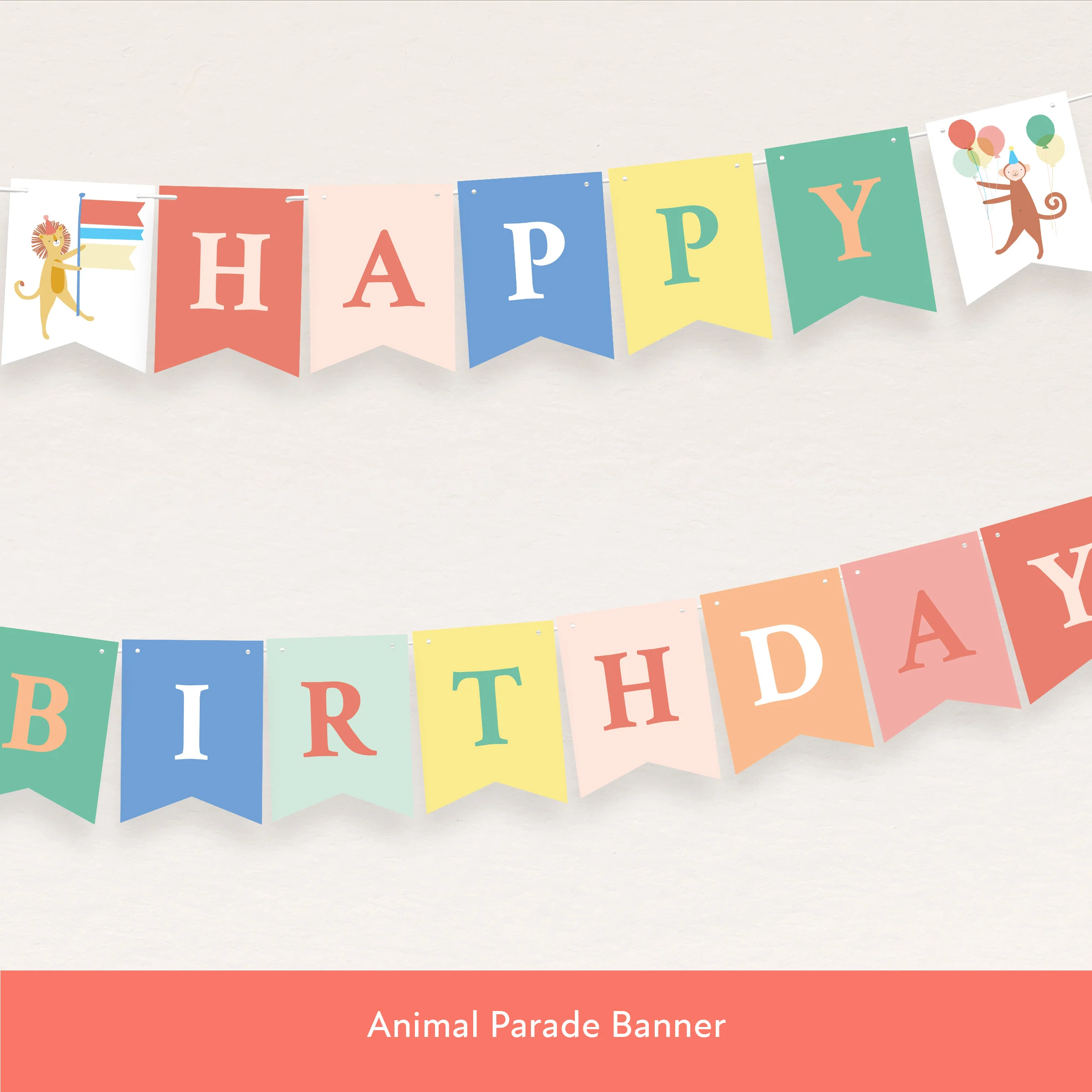 Animal Parade Download & Print Bundle - Image 3