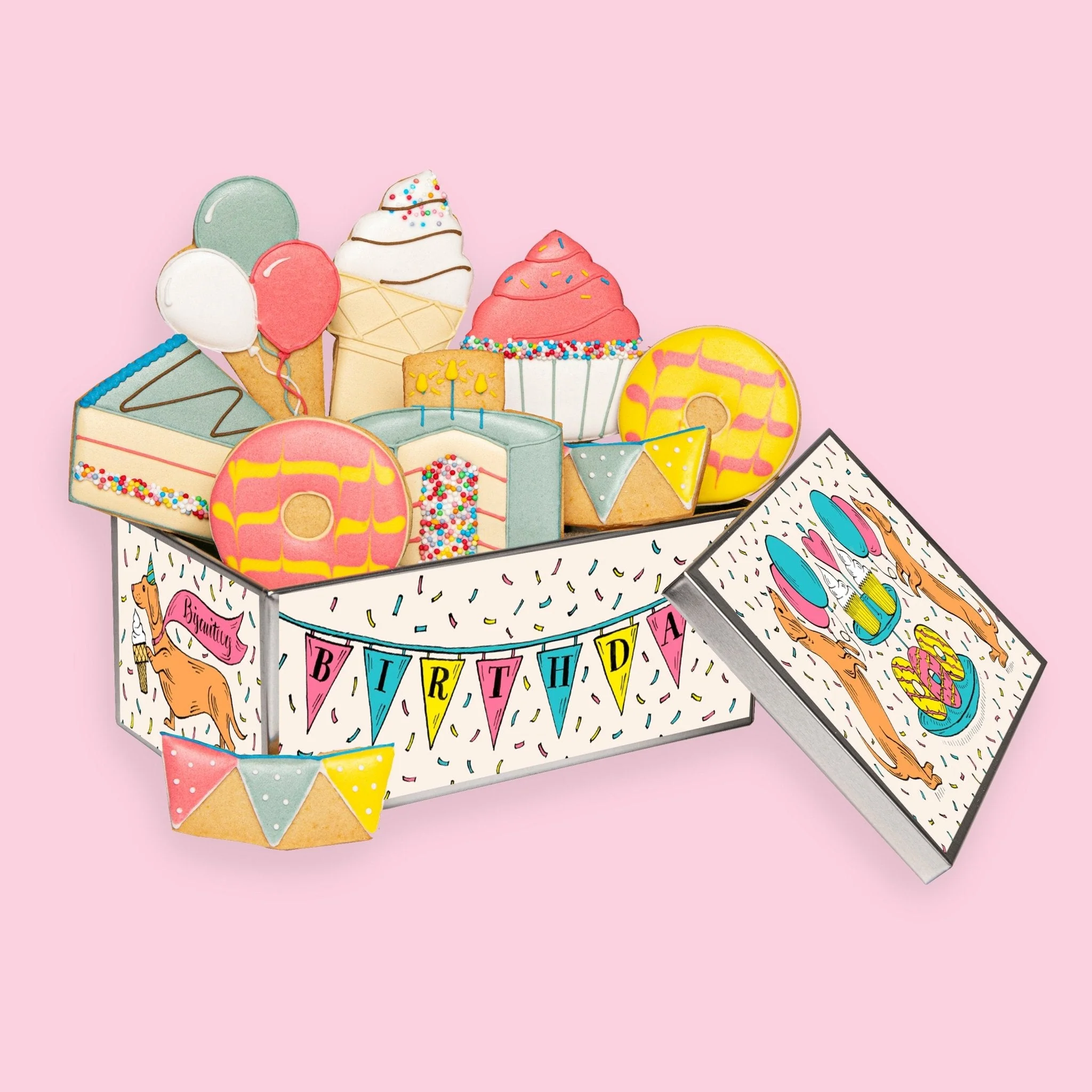Birthday Treats Biscuit Tin