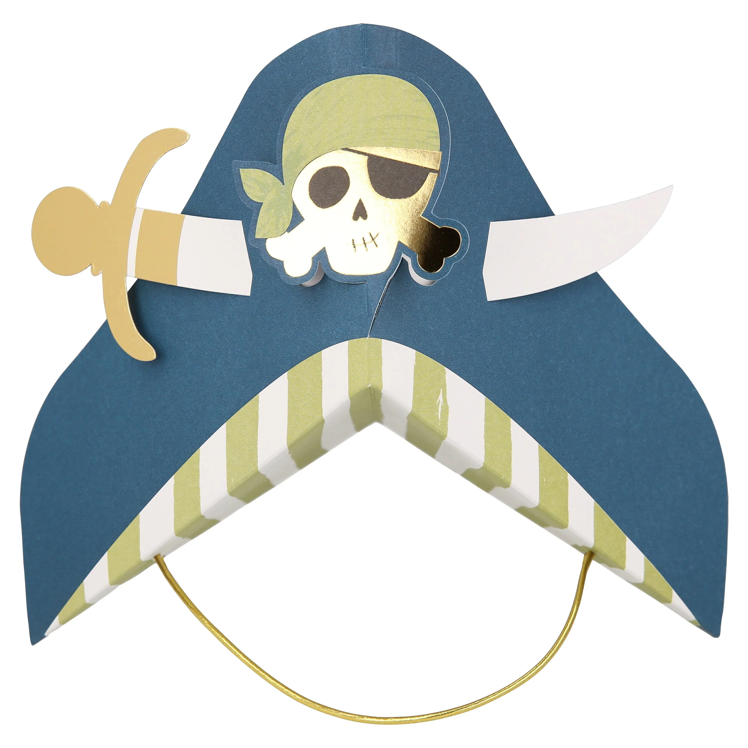 Blue Pirate Party Hats (x 8) - Image 6