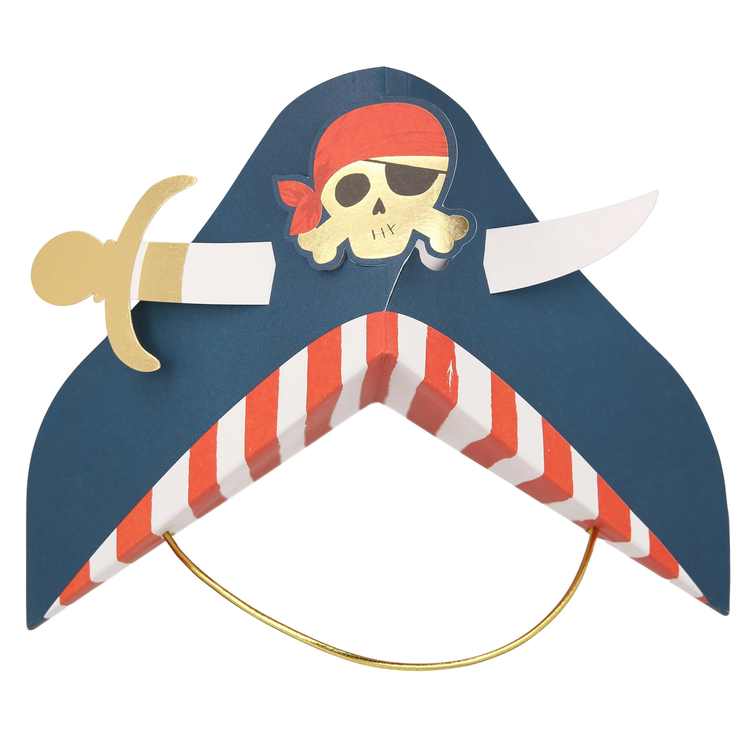 Blue Pirate Party Hats (x 8) - Image 8