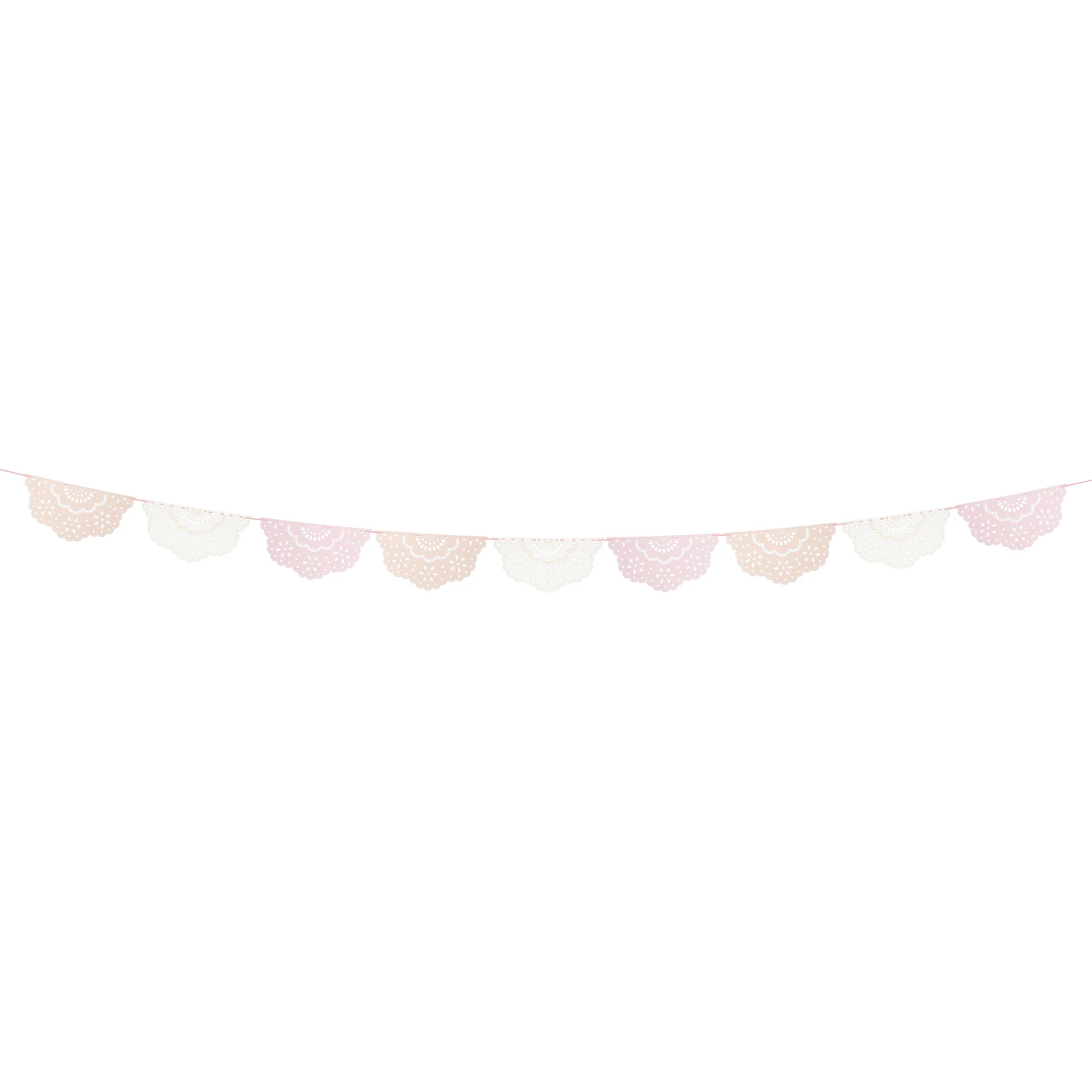 Broderie Anglaise Lace Multi Pennant Garland - Image 3