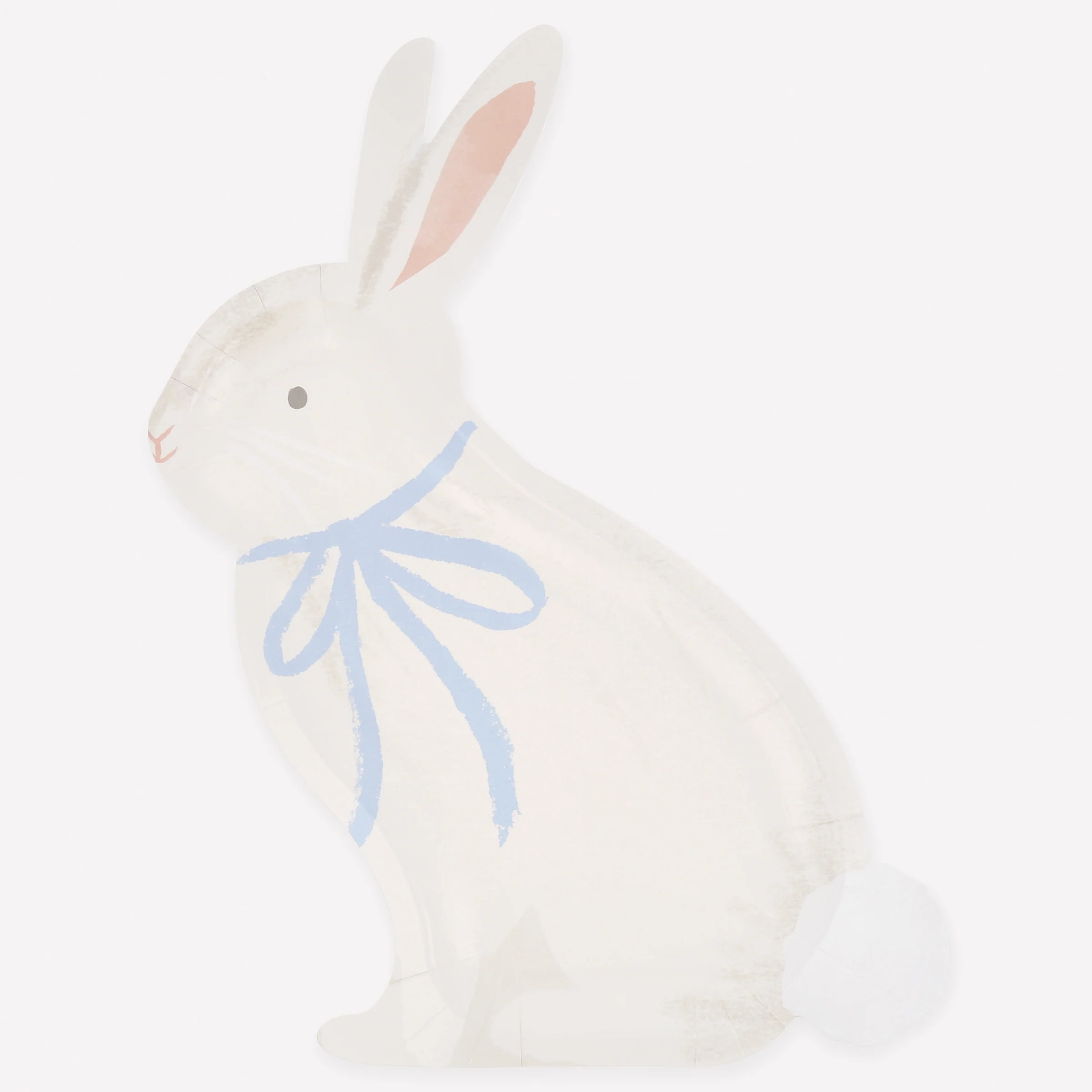 Bunny With Bow Plates (x 8)
