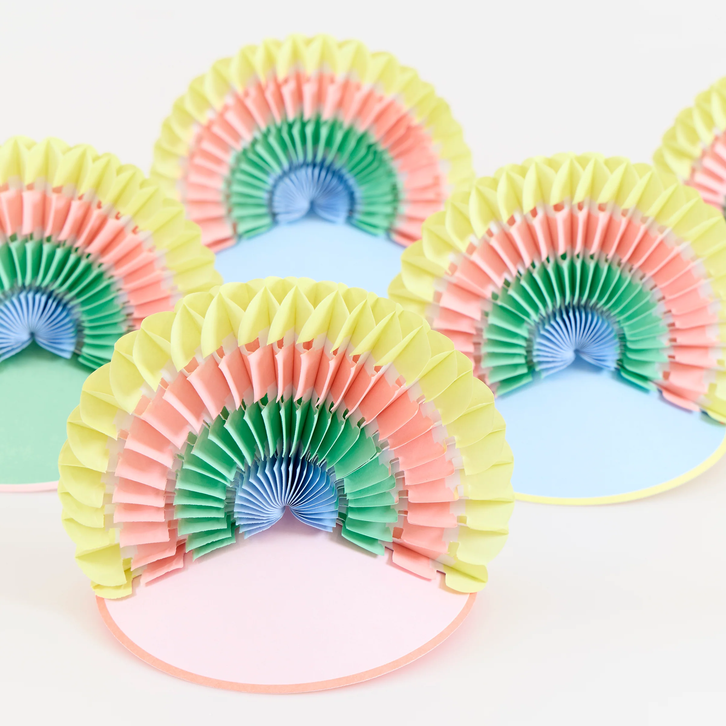 Charm Party Rainbow Party Hats (x 6) - Image 3