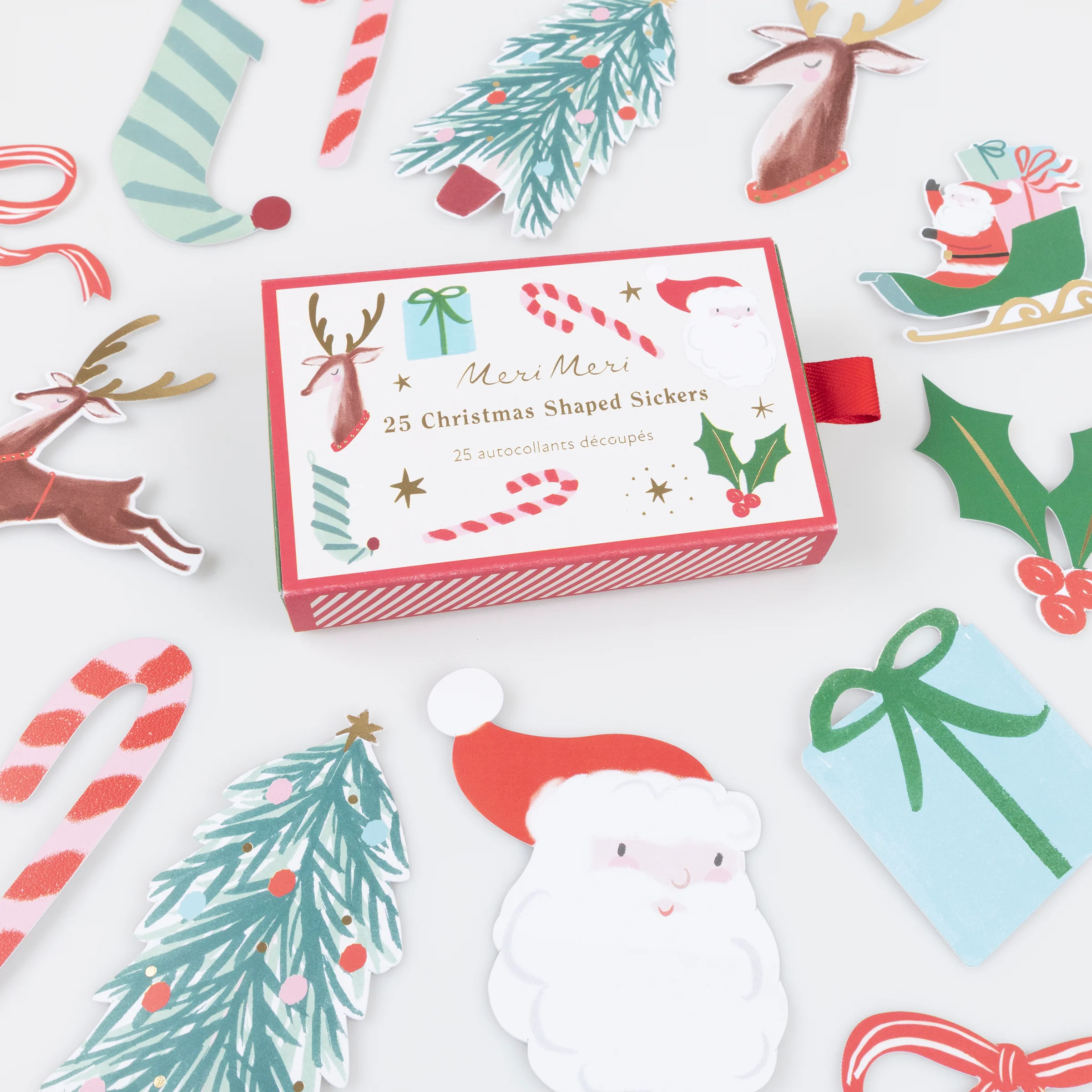 Christmas Shaped Stickers (x 25 stickers)