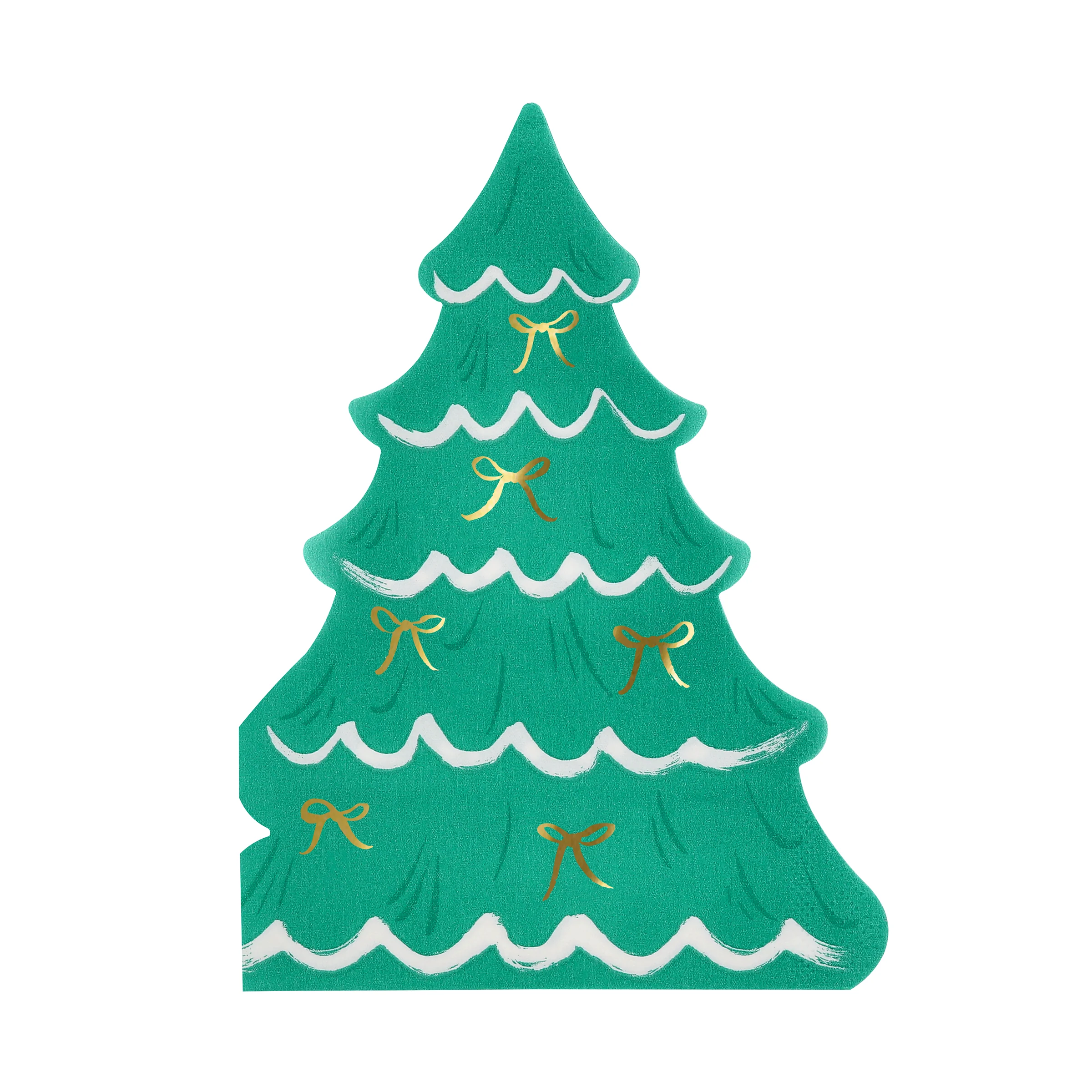 Christmas Tree With Bows Napkins (x 16) - Image 3