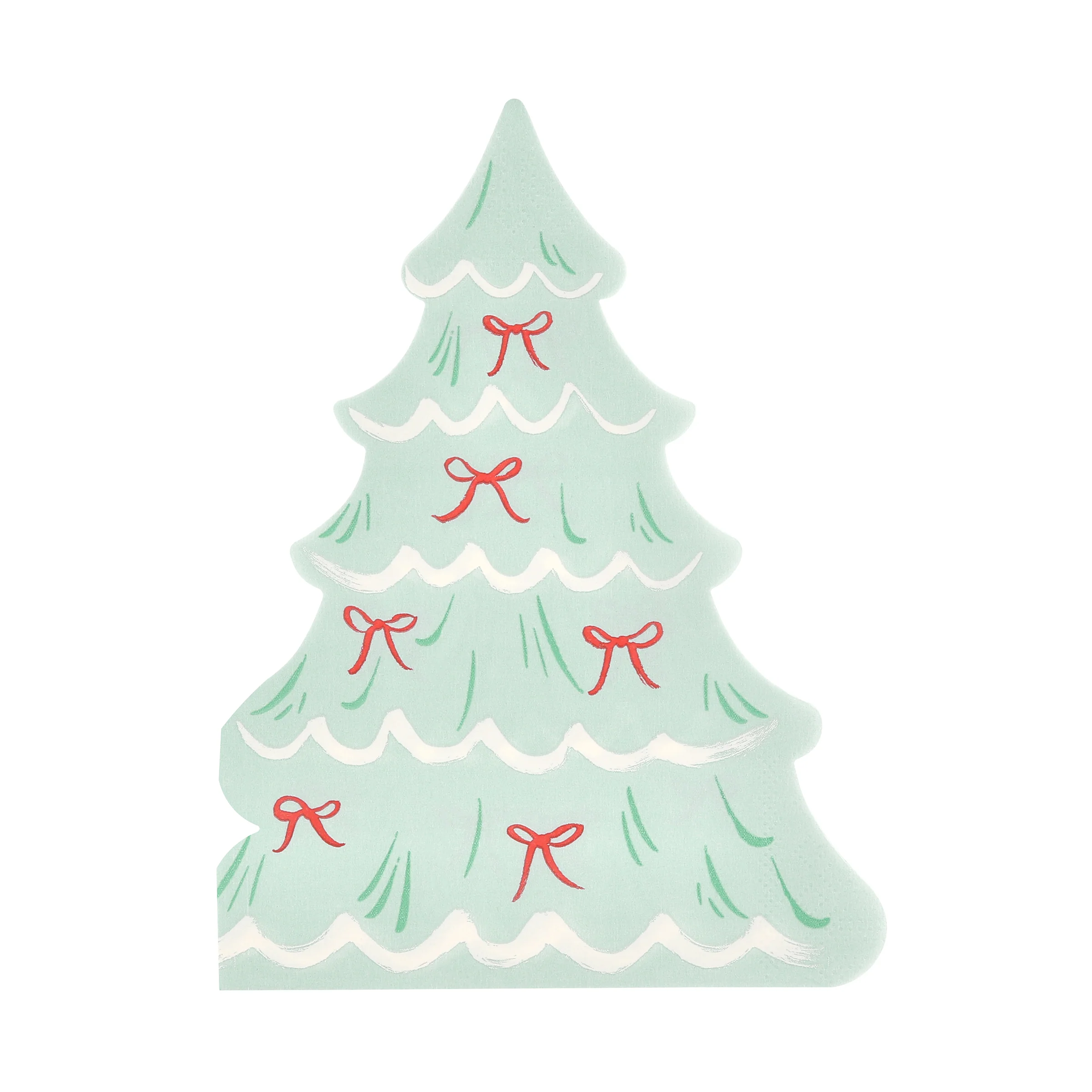 Christmas Tree With Bows Napkins (x 16) - Image 5