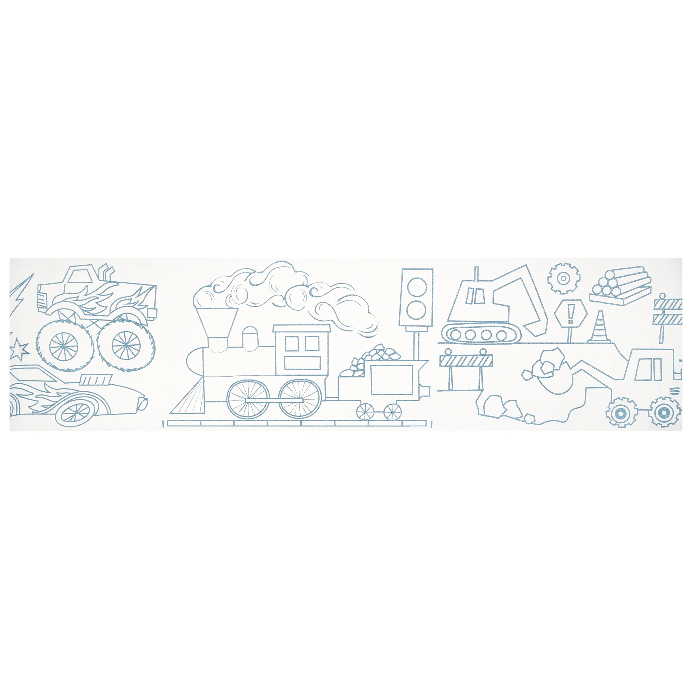 Construction & Cars Colouring Roll - Image 3