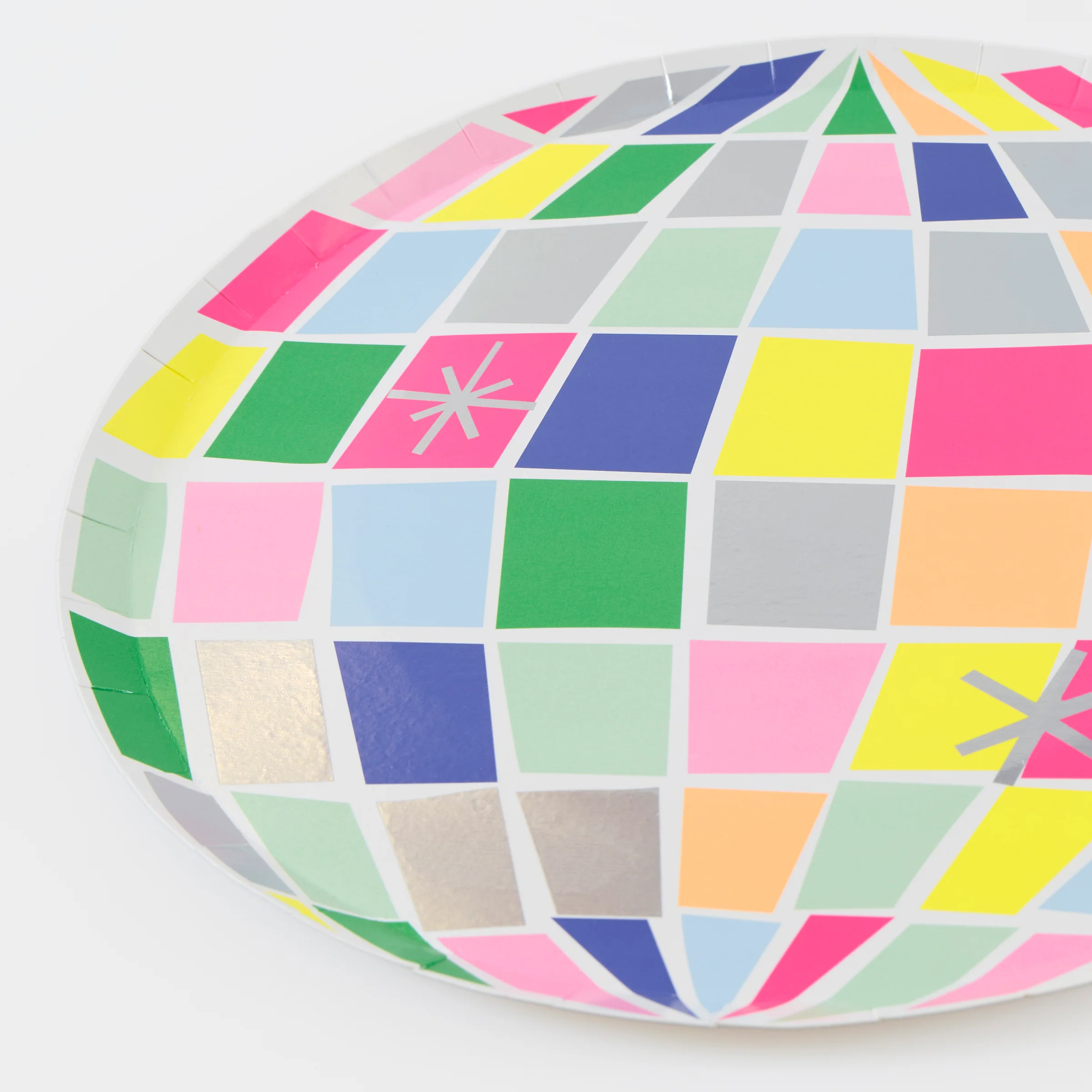 Disco Ball Large Plates (x 8) - Image 2