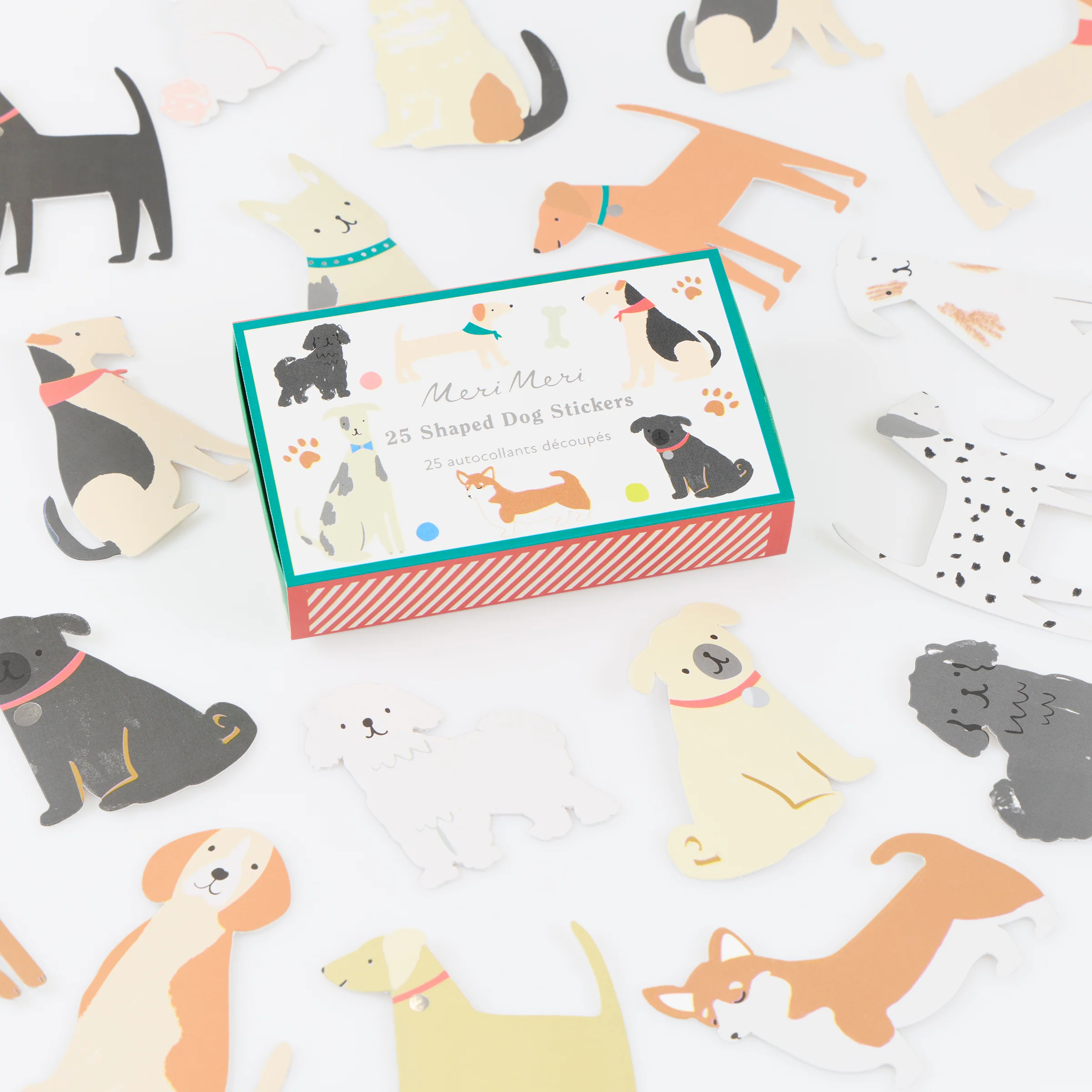 Dog Shaped Stickers (x 25 stickers)