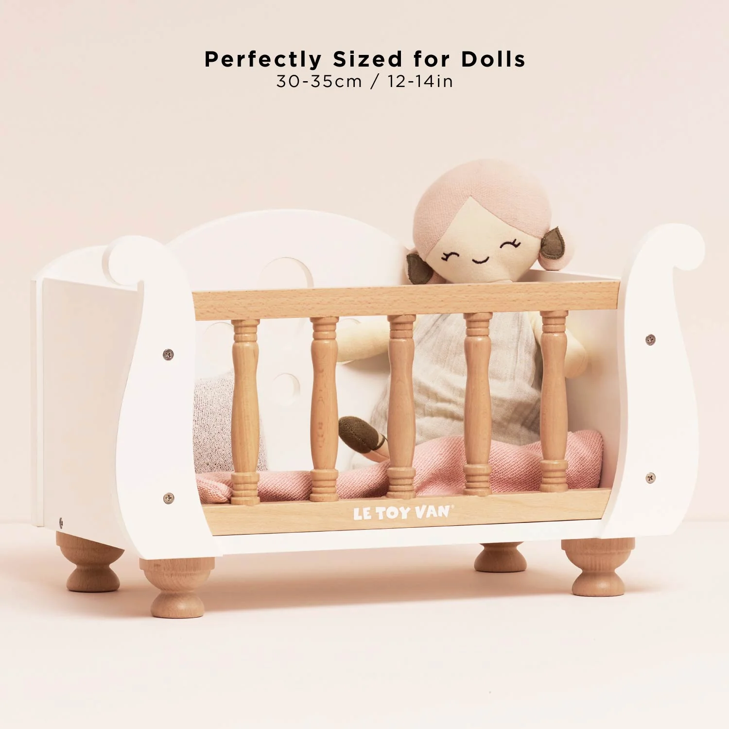 Dolls Wooden Cot - Image 4