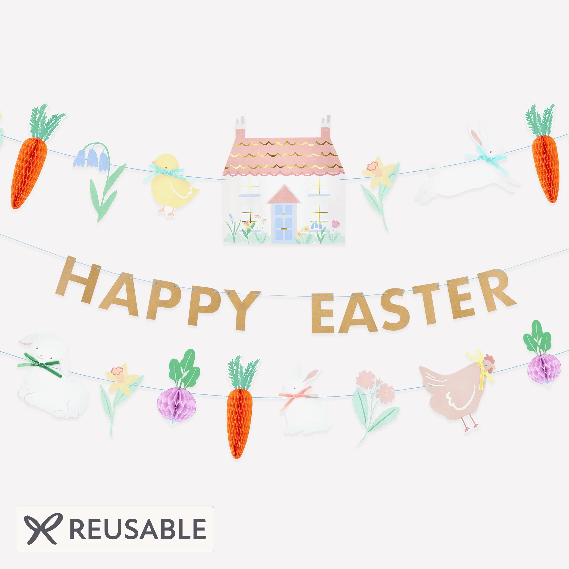 Easter Vegetable Garden Garland Set