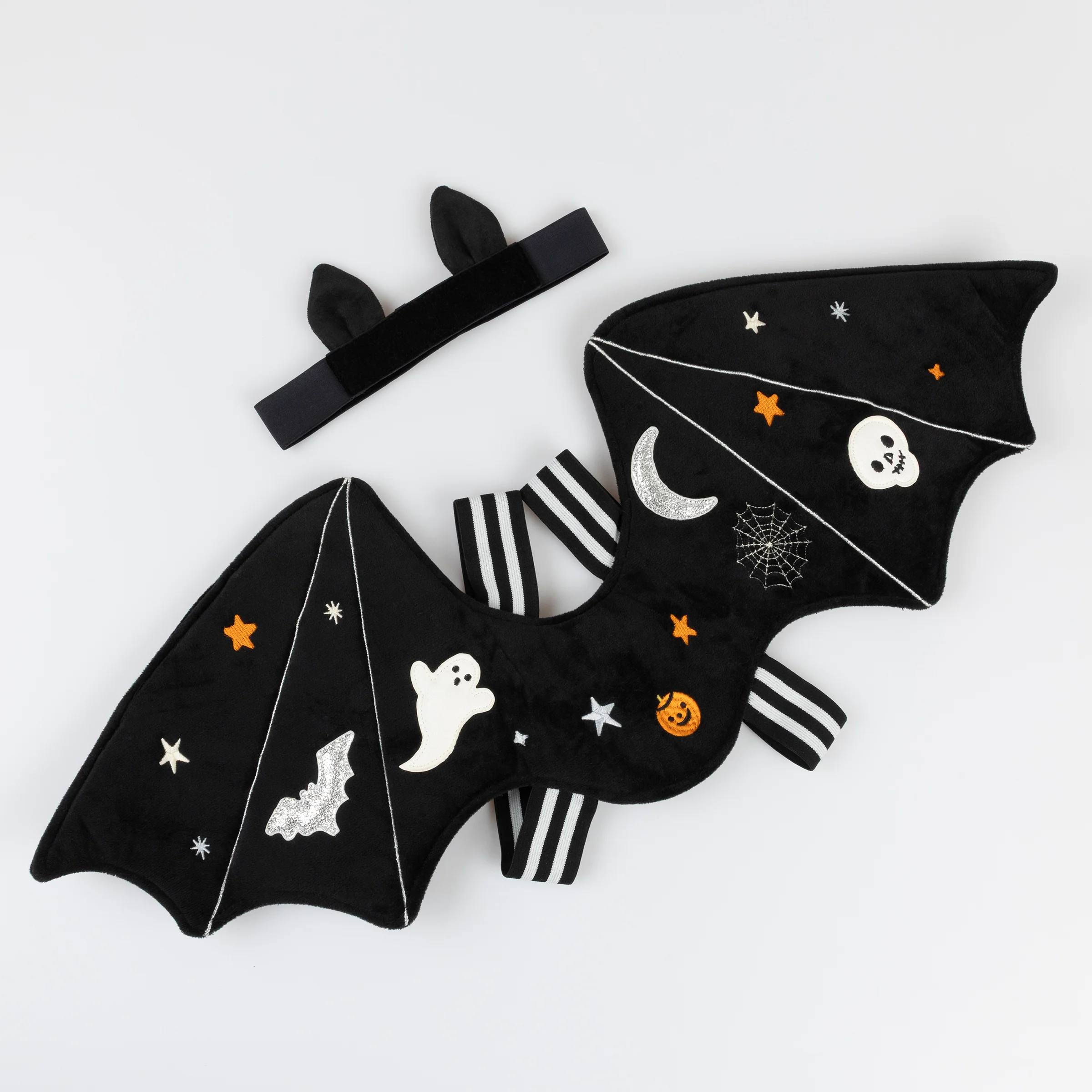 Embroidered Bat Wings Costume - Image 2