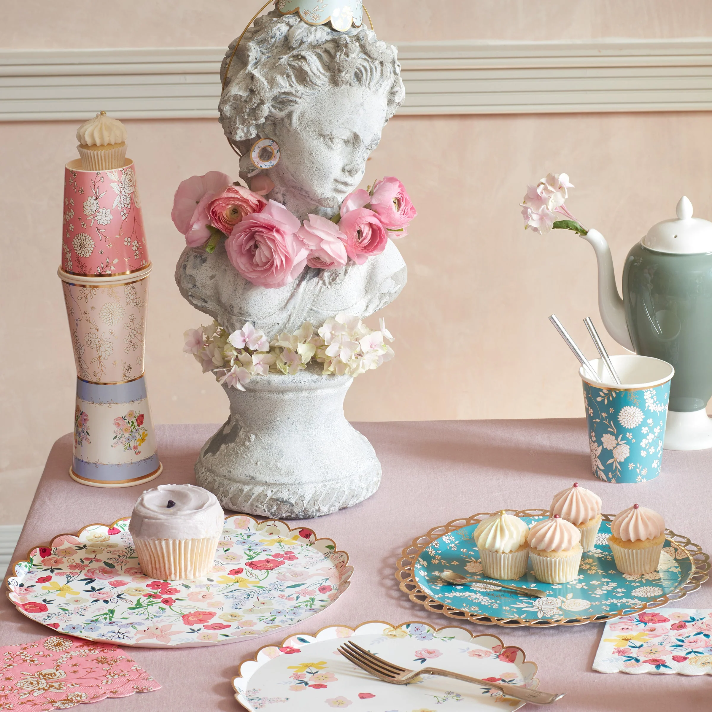 English Garden Party Cups (x 8) - Image 2
