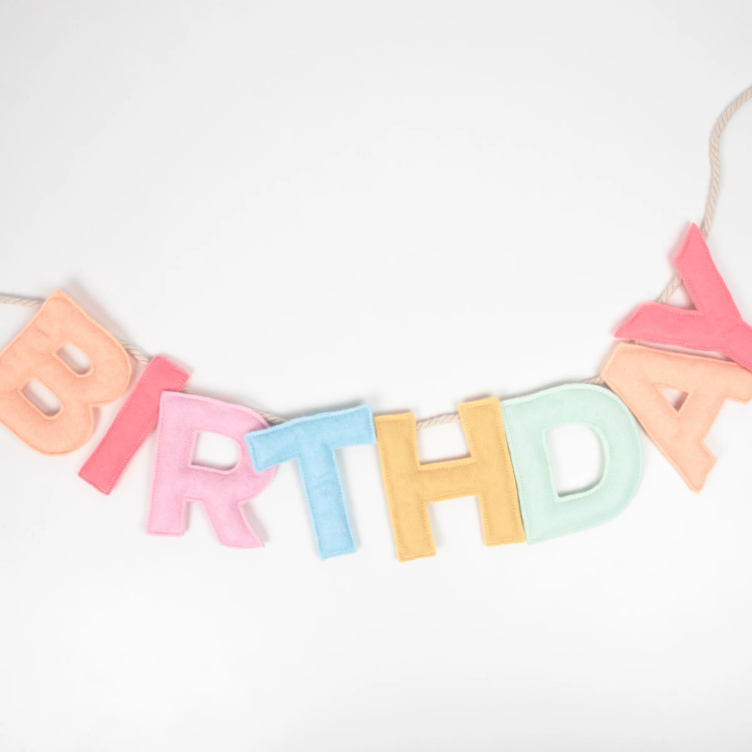 Felt Happy Birthday Garland - Image 2