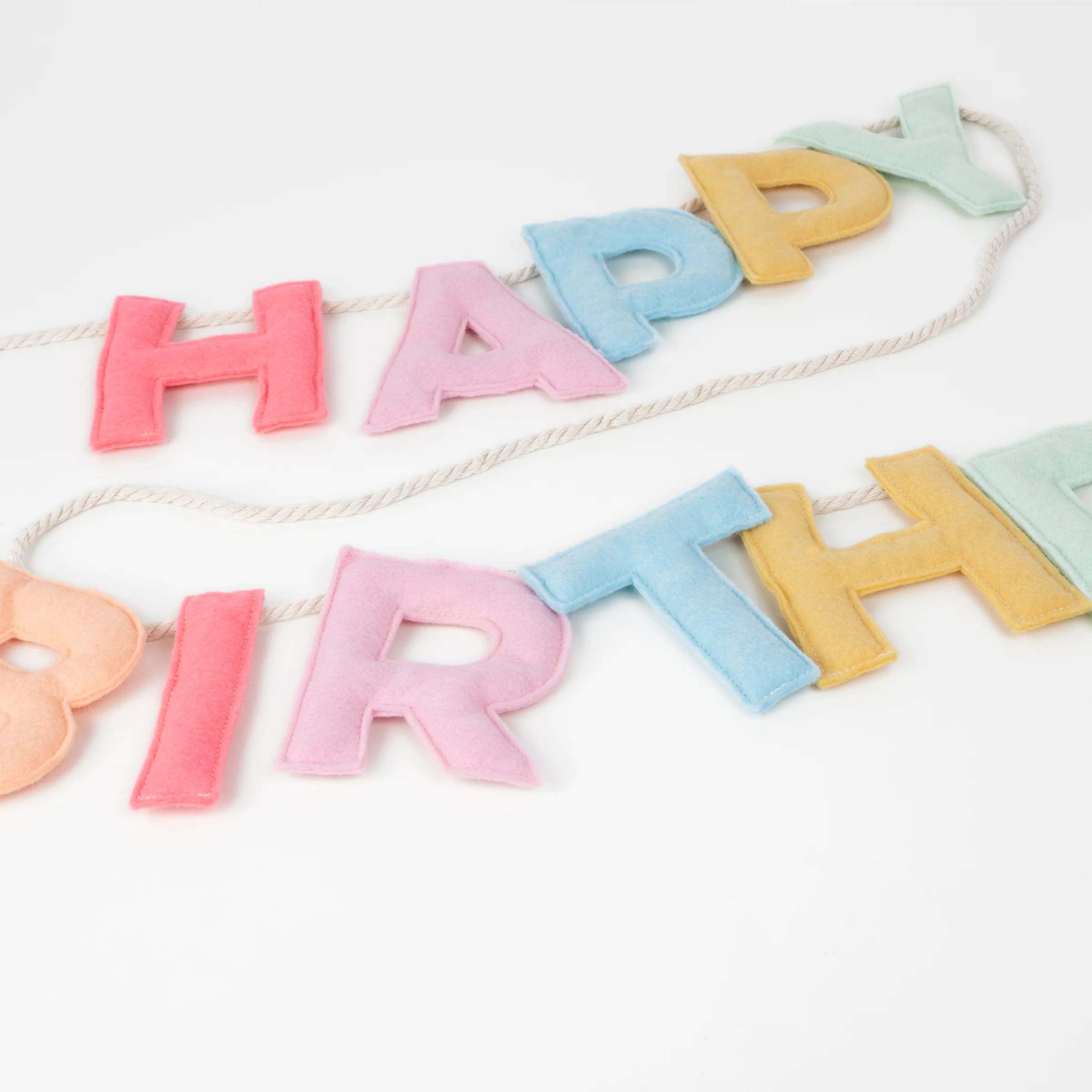Felt Happy Birthday Garland - Image 3