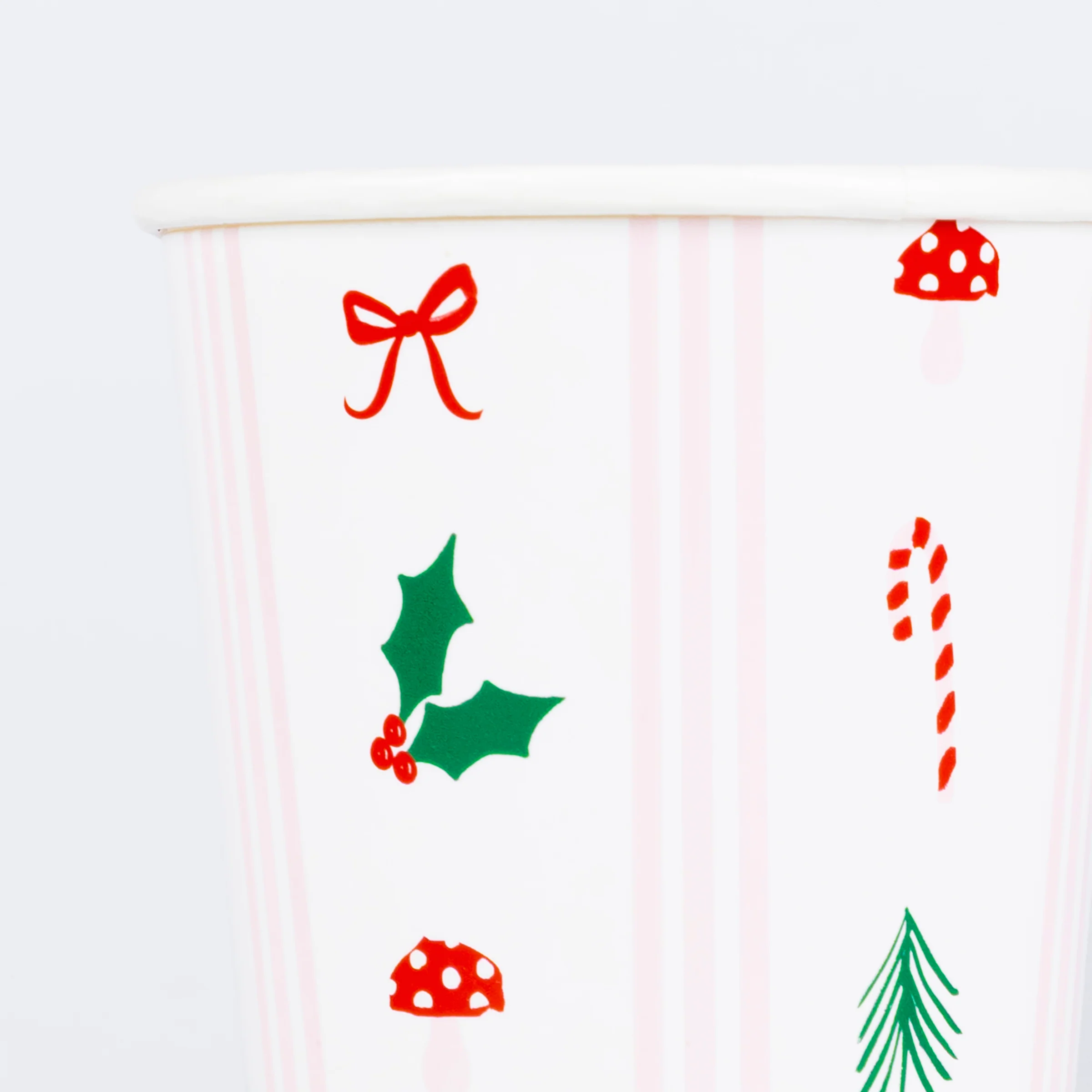 Festive Icon Stripes Cups (x 8) - Image 3