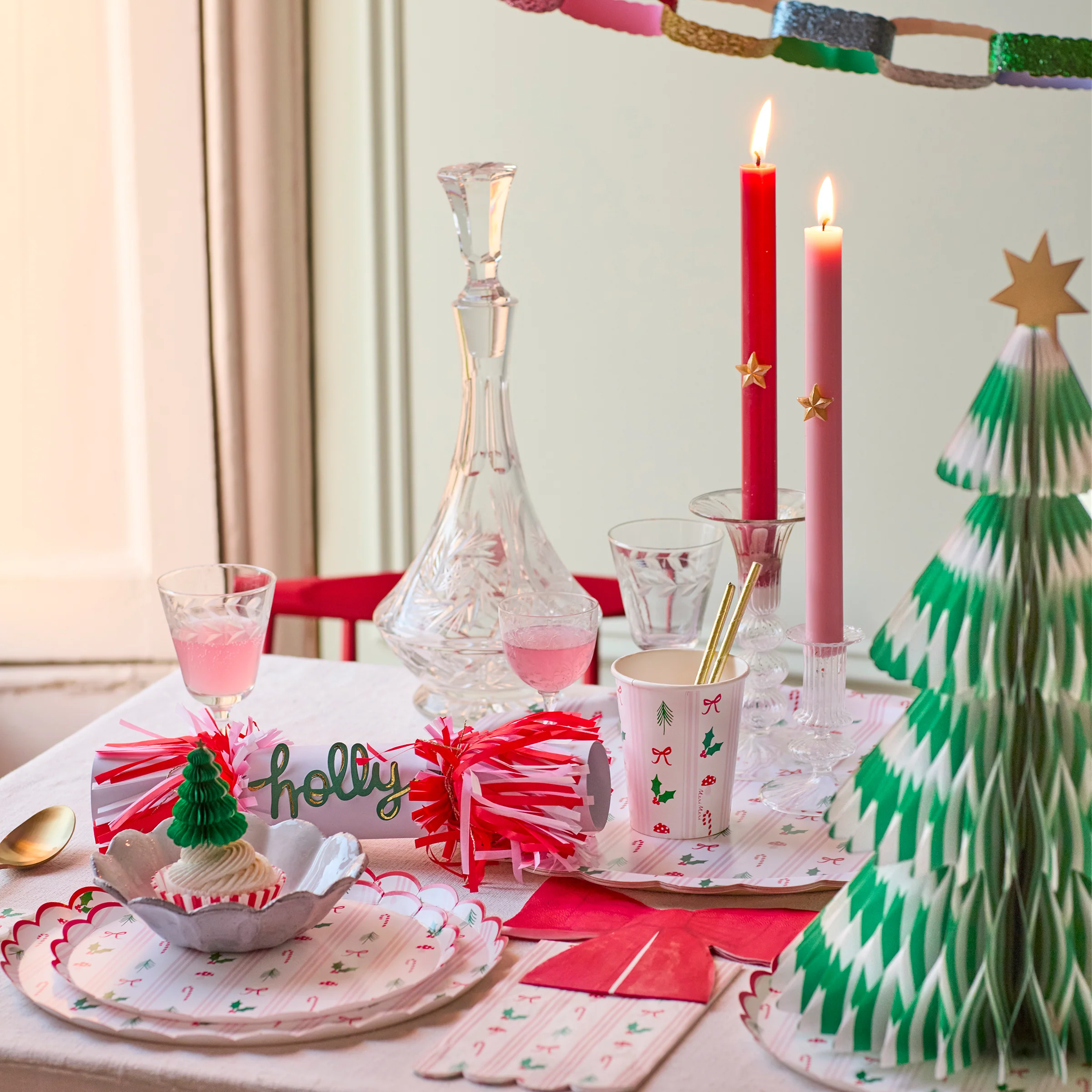 Festive Icon Stripes Side Plates (x 8) - Image 2