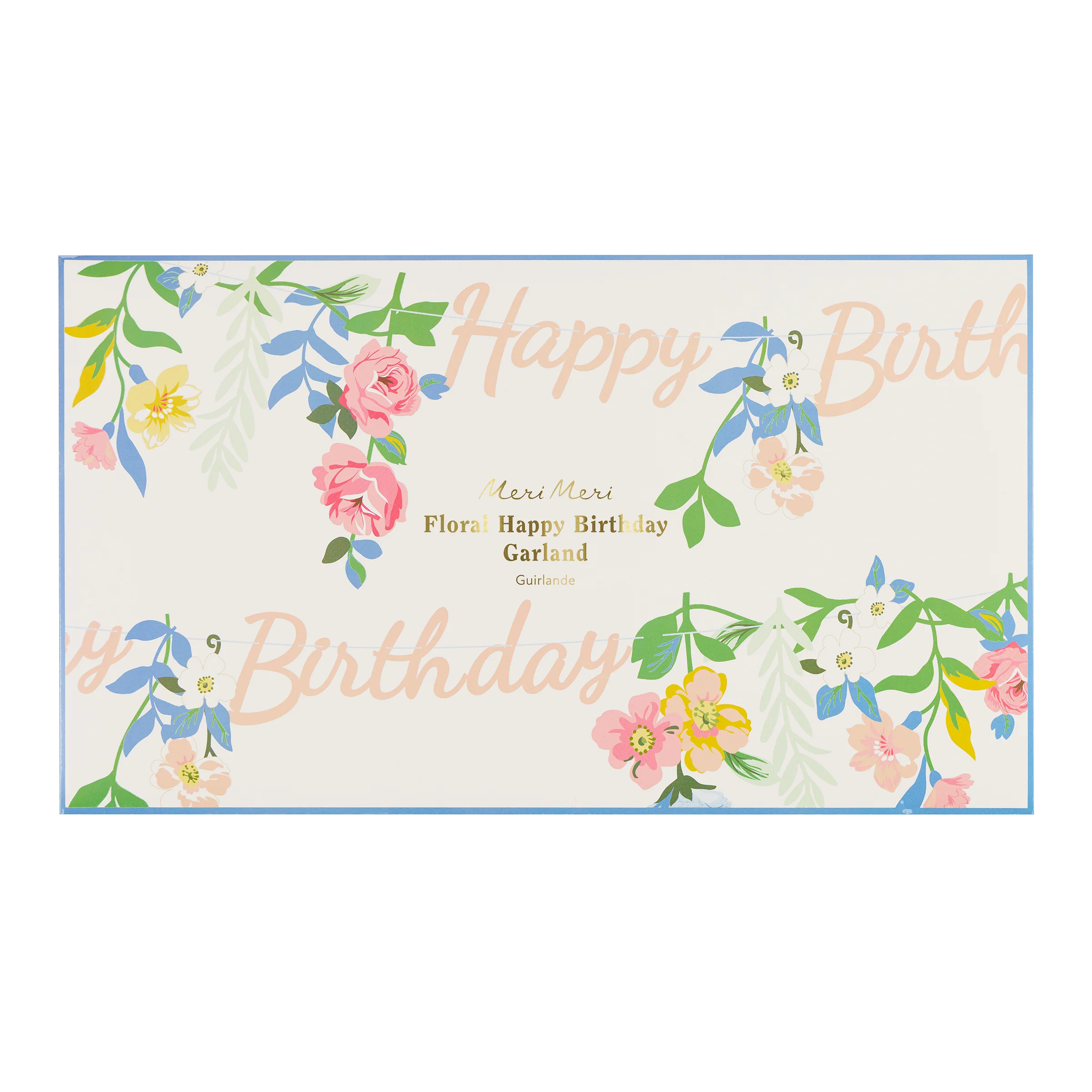 Floral Happy Birthday Garland - Image 3