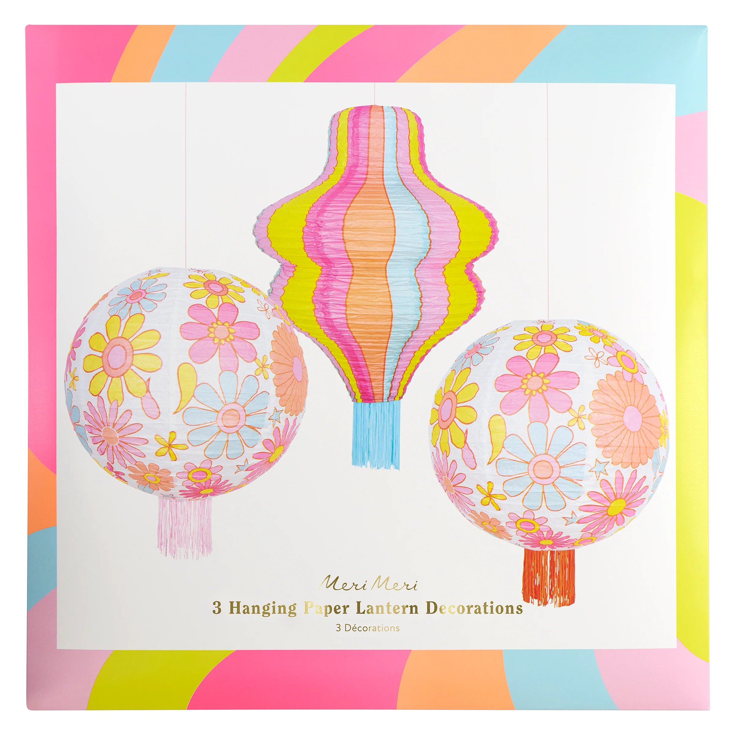 Flower Power Lanterns (x 3) - Image 7