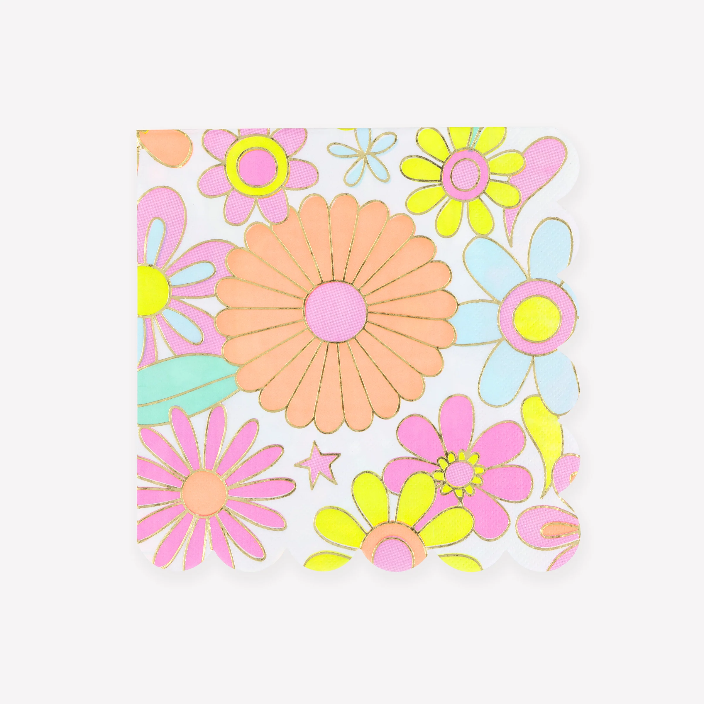 Flower Power Large Napkins (x 16)