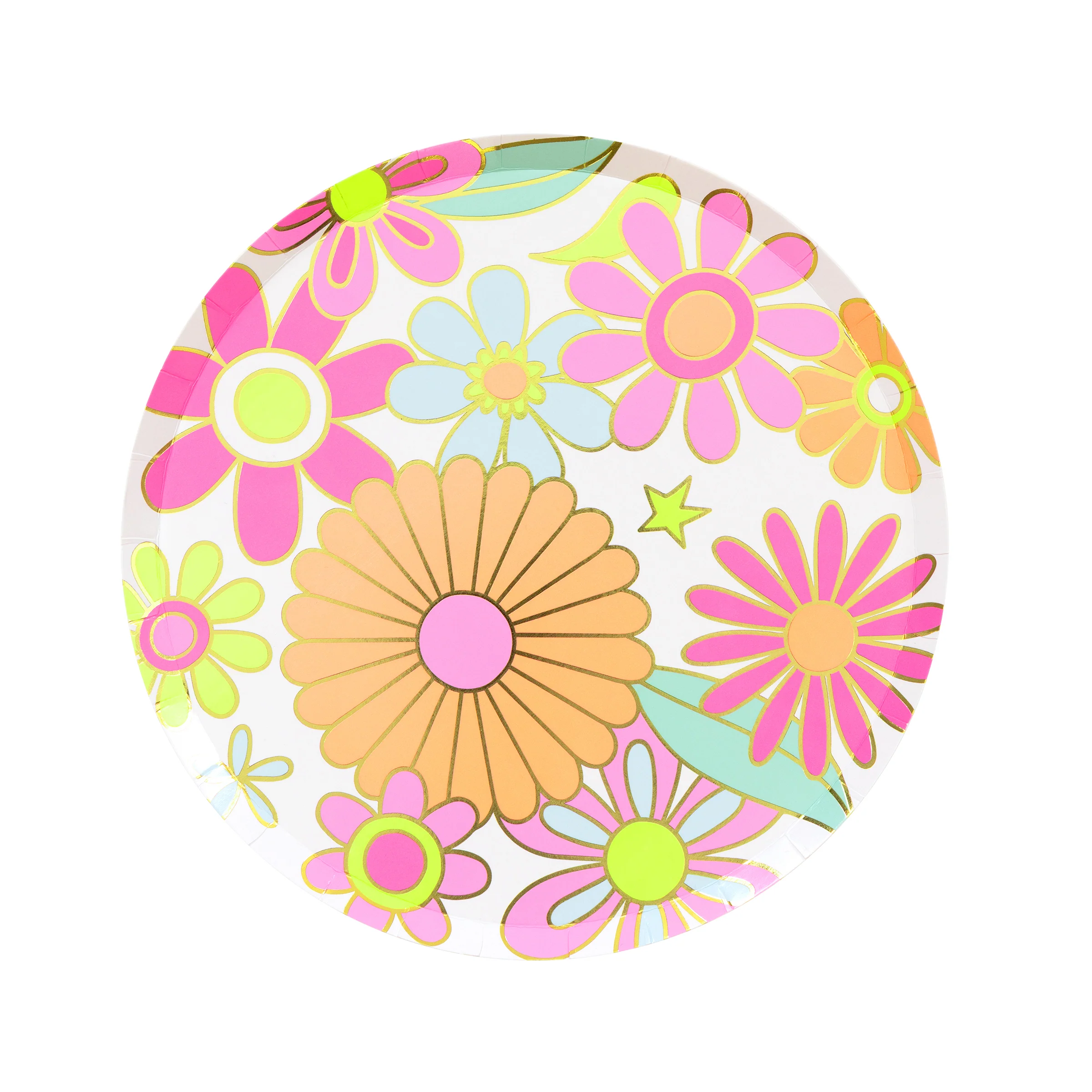 Flower Power Side Plates (x 8) - Image 7