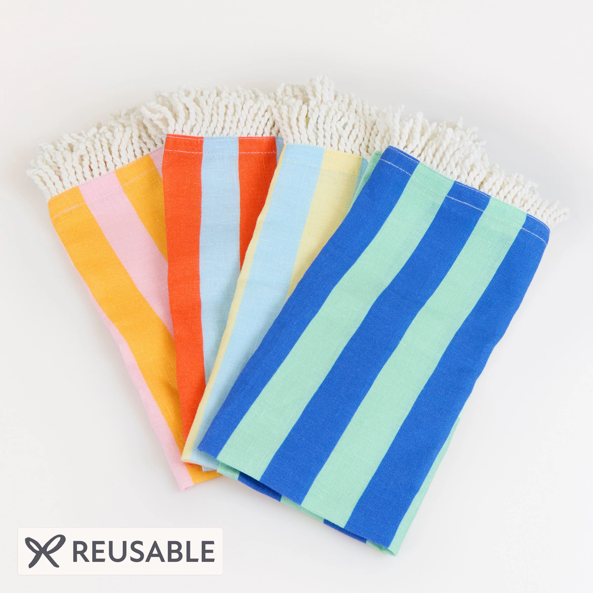 Fringe Cabana Fabric Napkins (x 4)