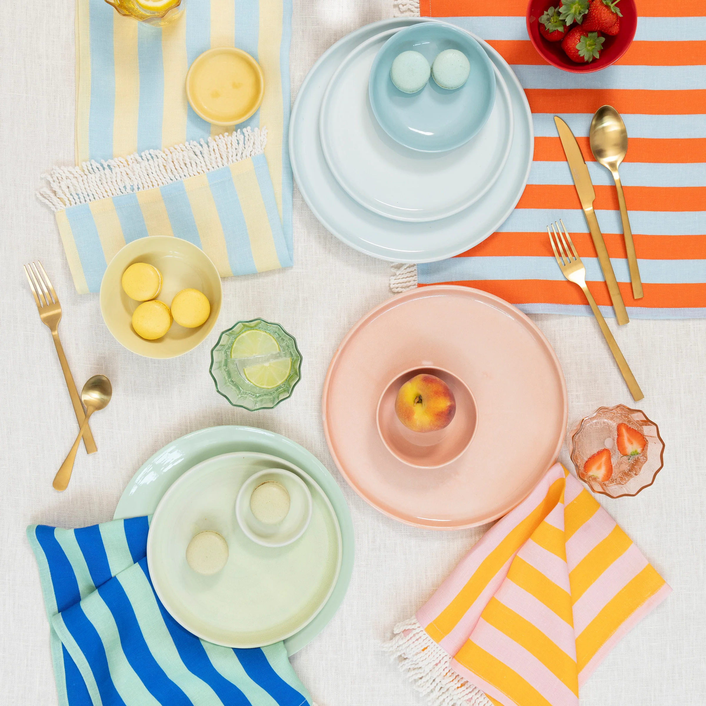 Fringe Cabana Fabric Napkins (x 4) - Image 2