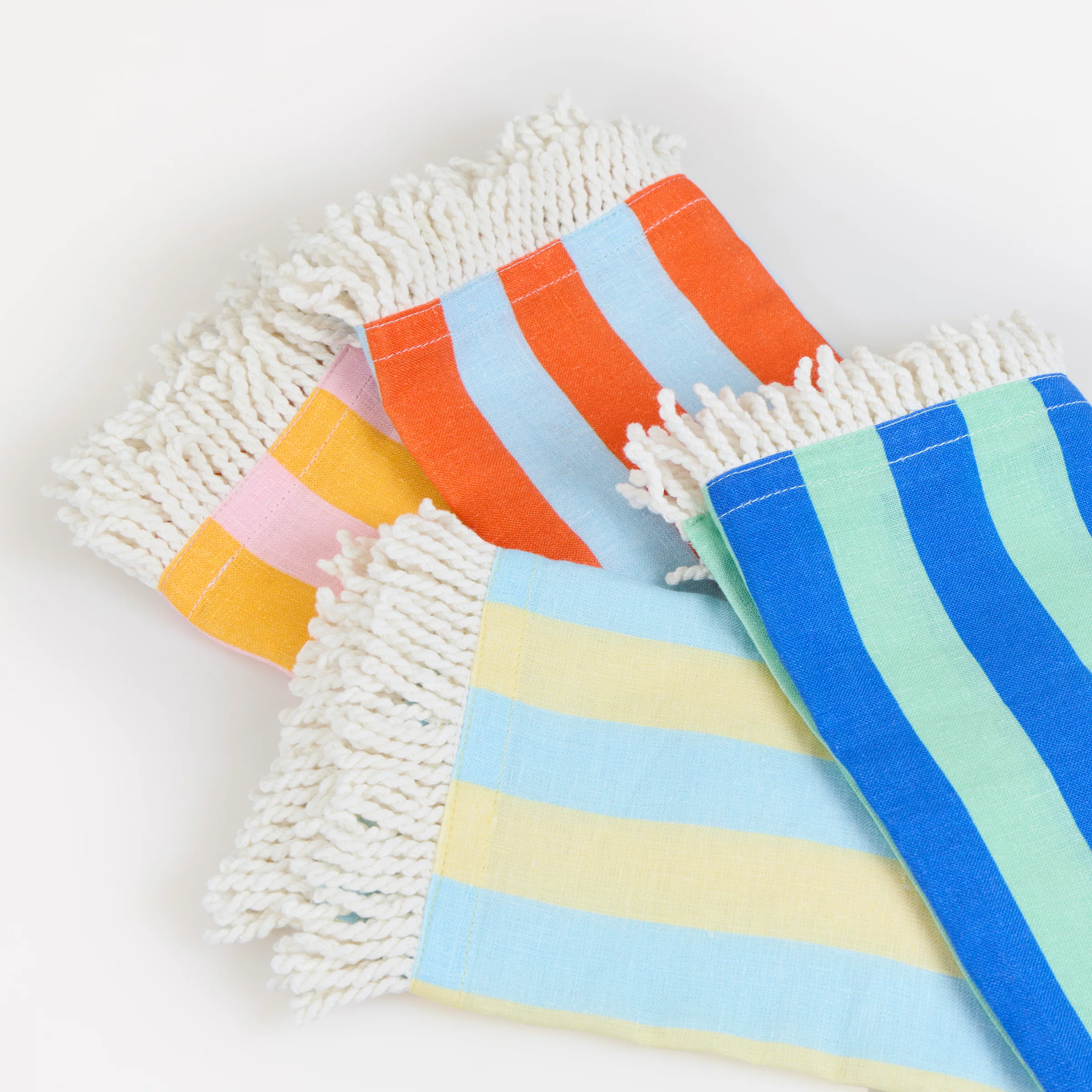 Fringe Cabana Fabric Napkins (x 4) - Image 3