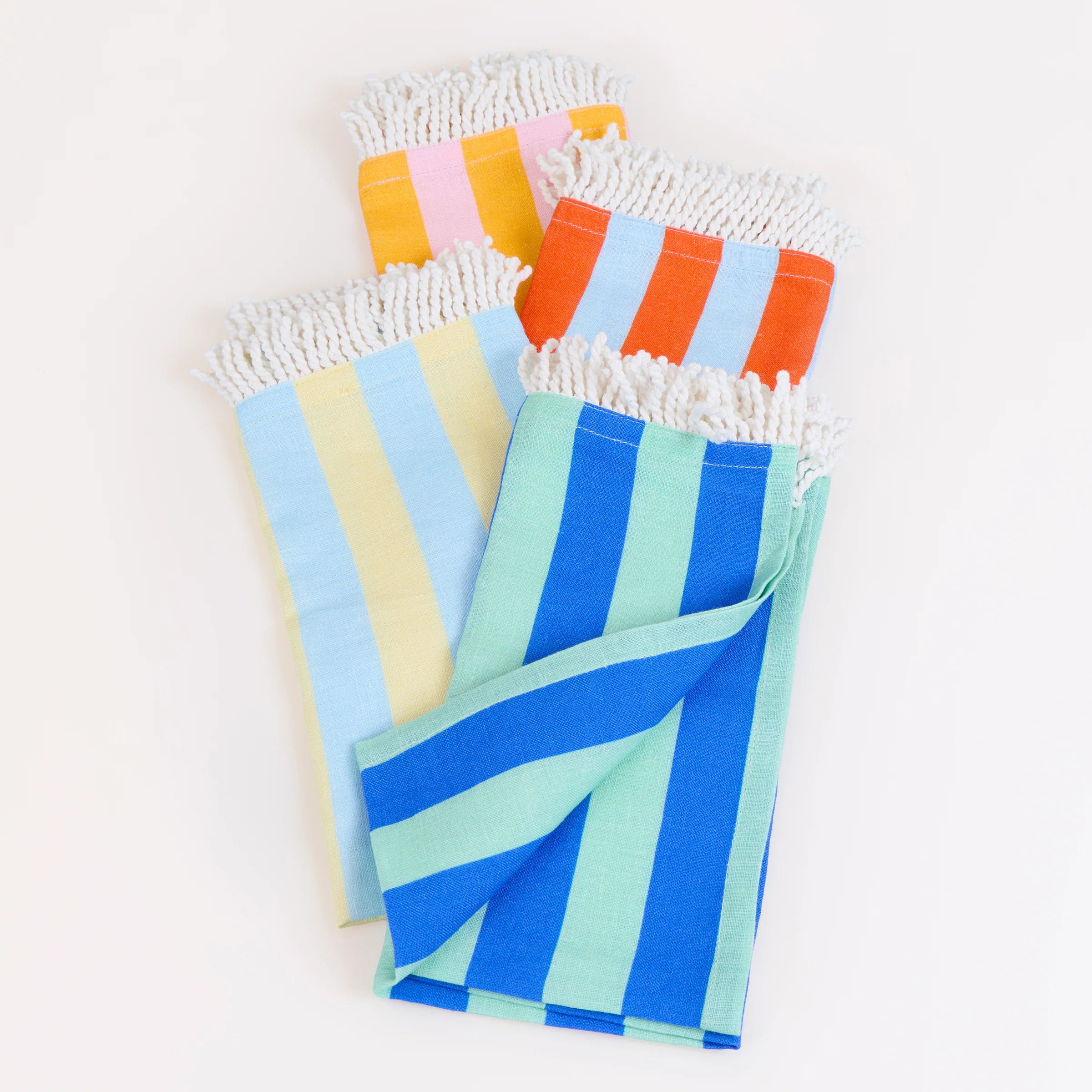 Fringe Cabana Fabric Napkins (x 4) - Image 5