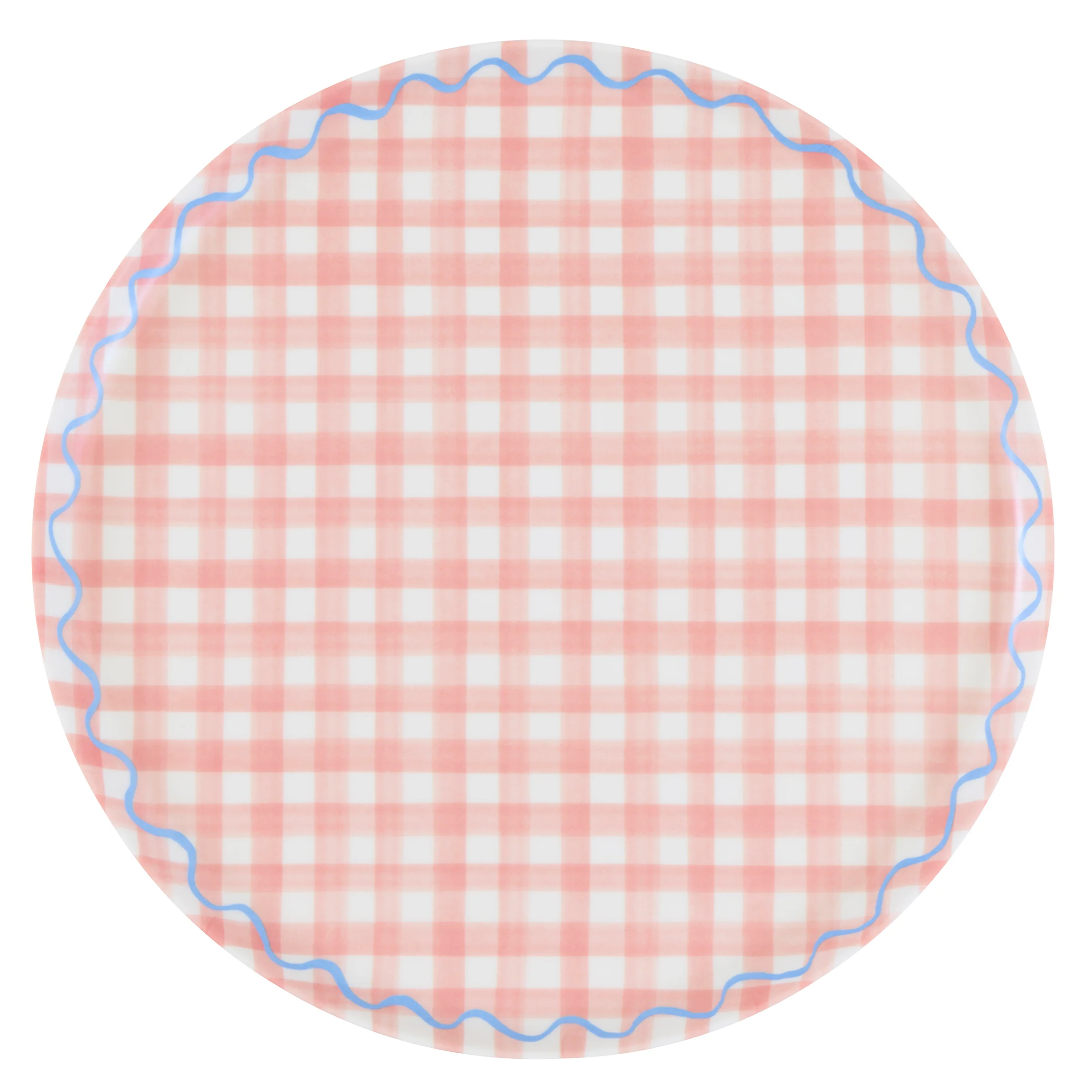 Gingham Reusable Large Plates (x 6) - Image 4