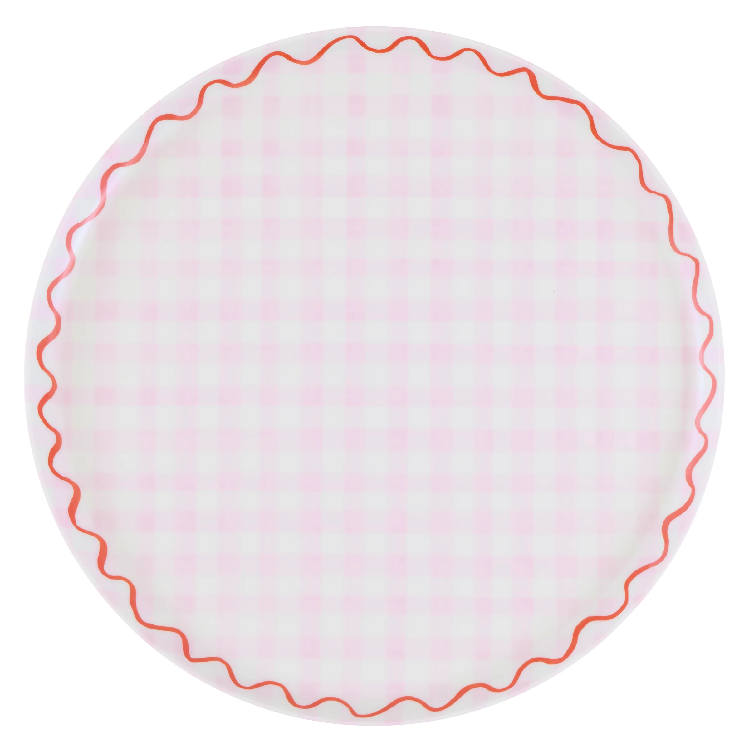 Gingham Reusable Large Plates (x 6) - Image 7