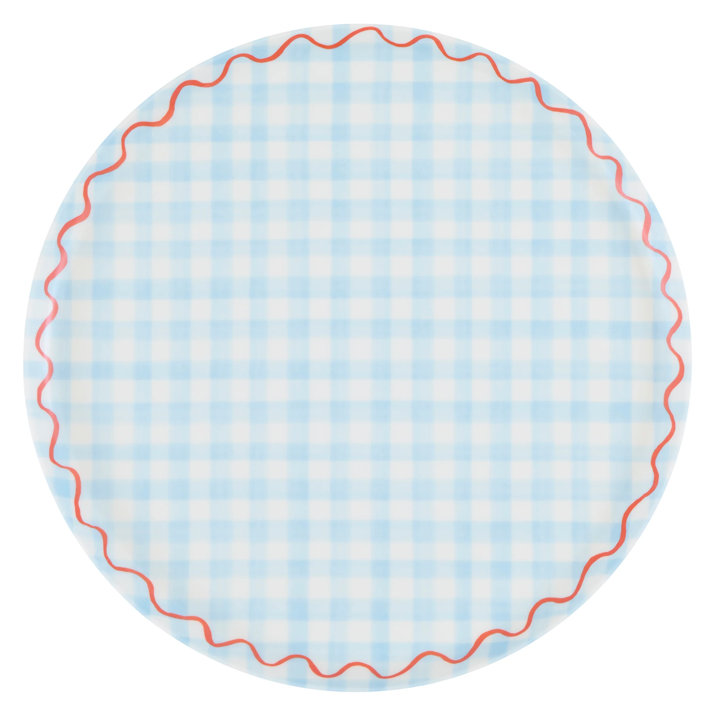 Gingham Reusable Large Plates (x 6) - Image 9