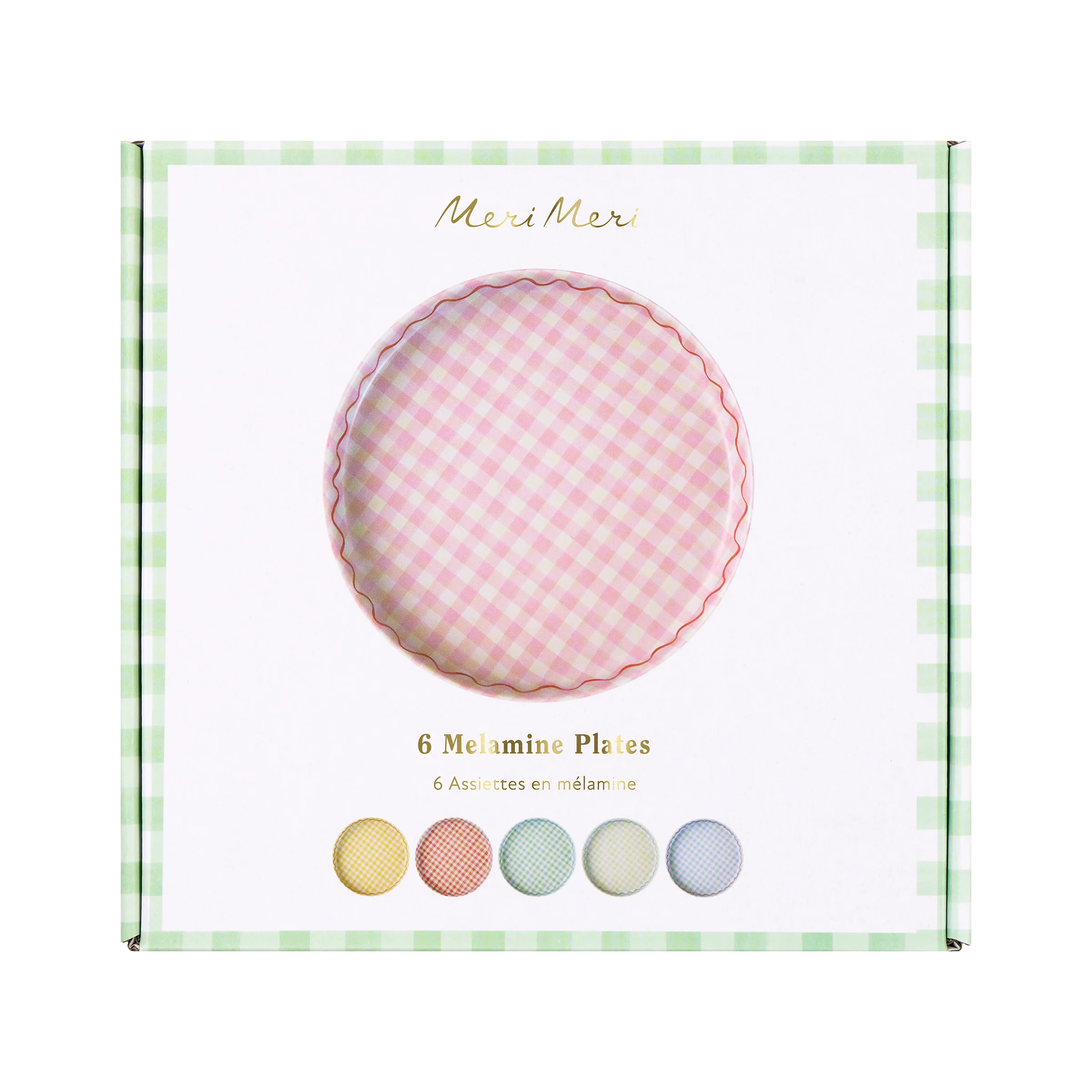 Gingham Reusable Small Plates (x 6) - Image 10