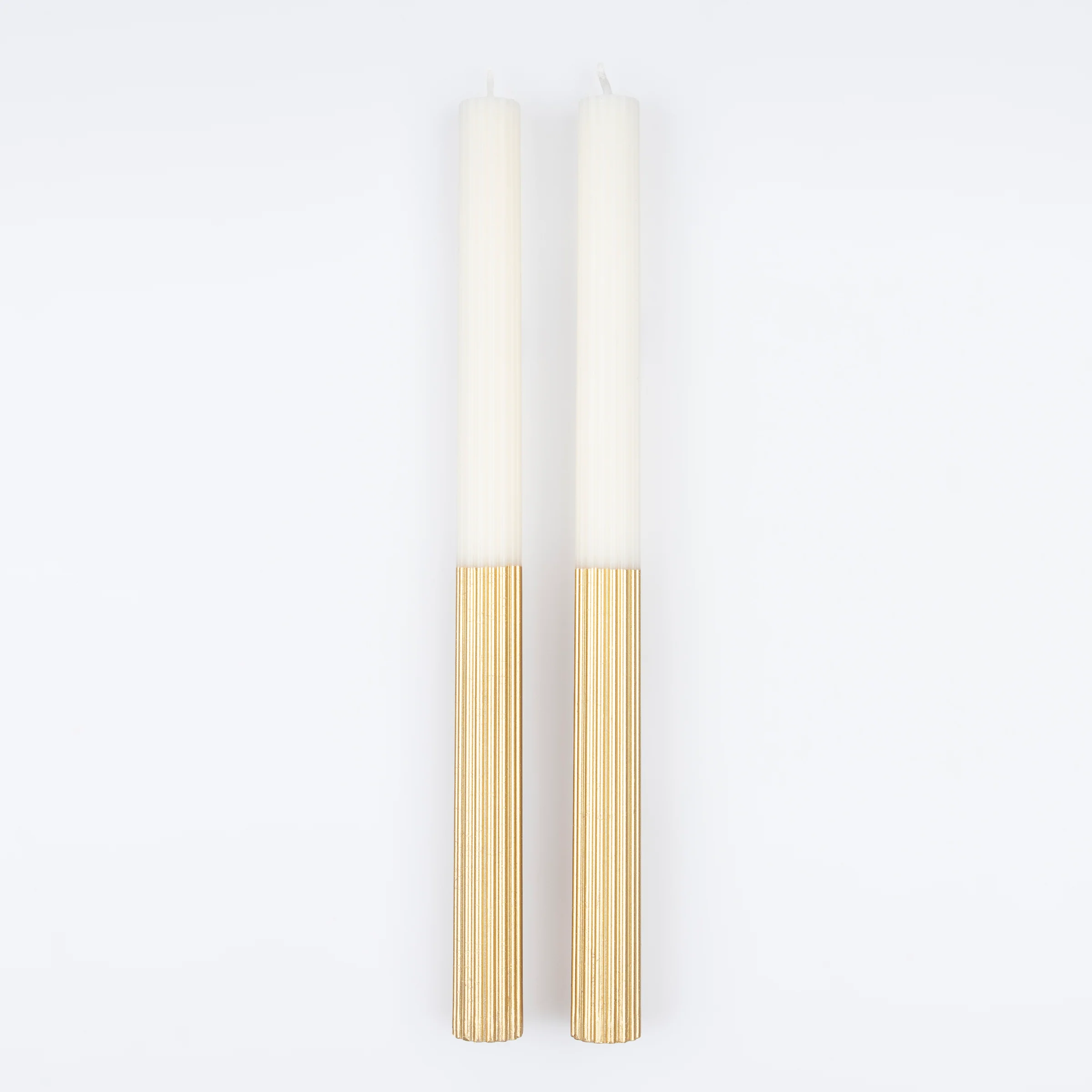 Gold Dipped Table Candles (x 2) - Image 3