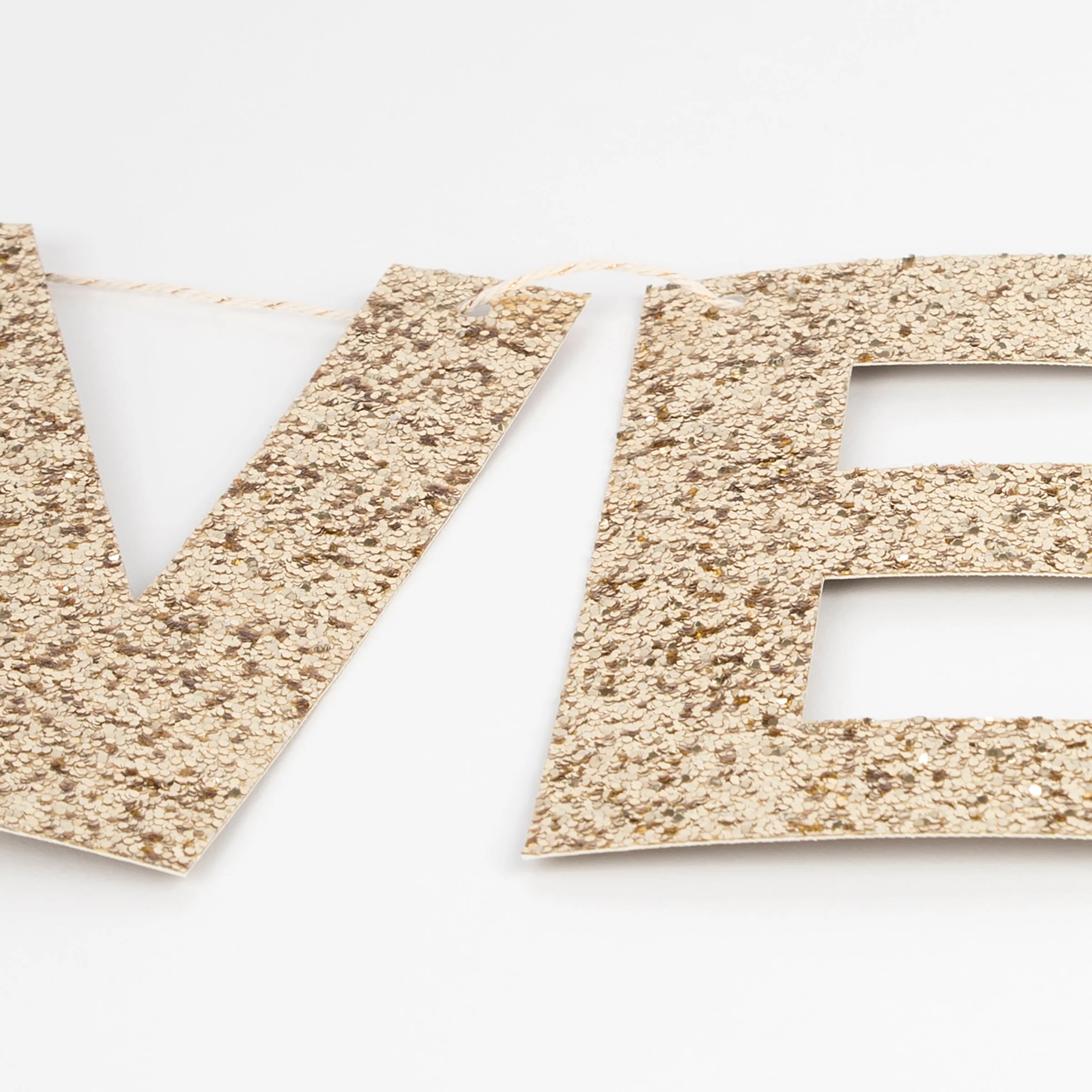 Gold Glitter Happy New Year Garland Set - Image 4