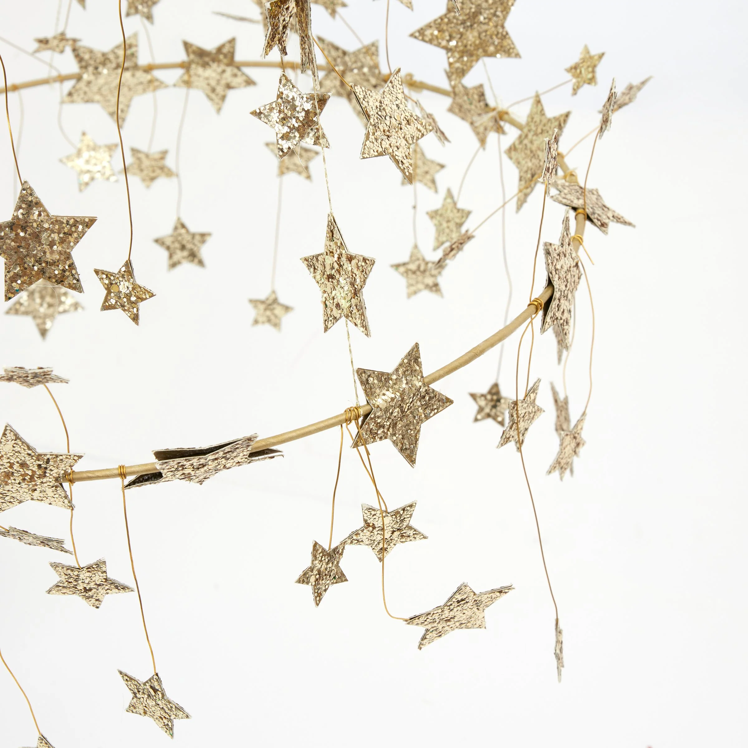 Gold Sparkle Star Chandelier - Image 4