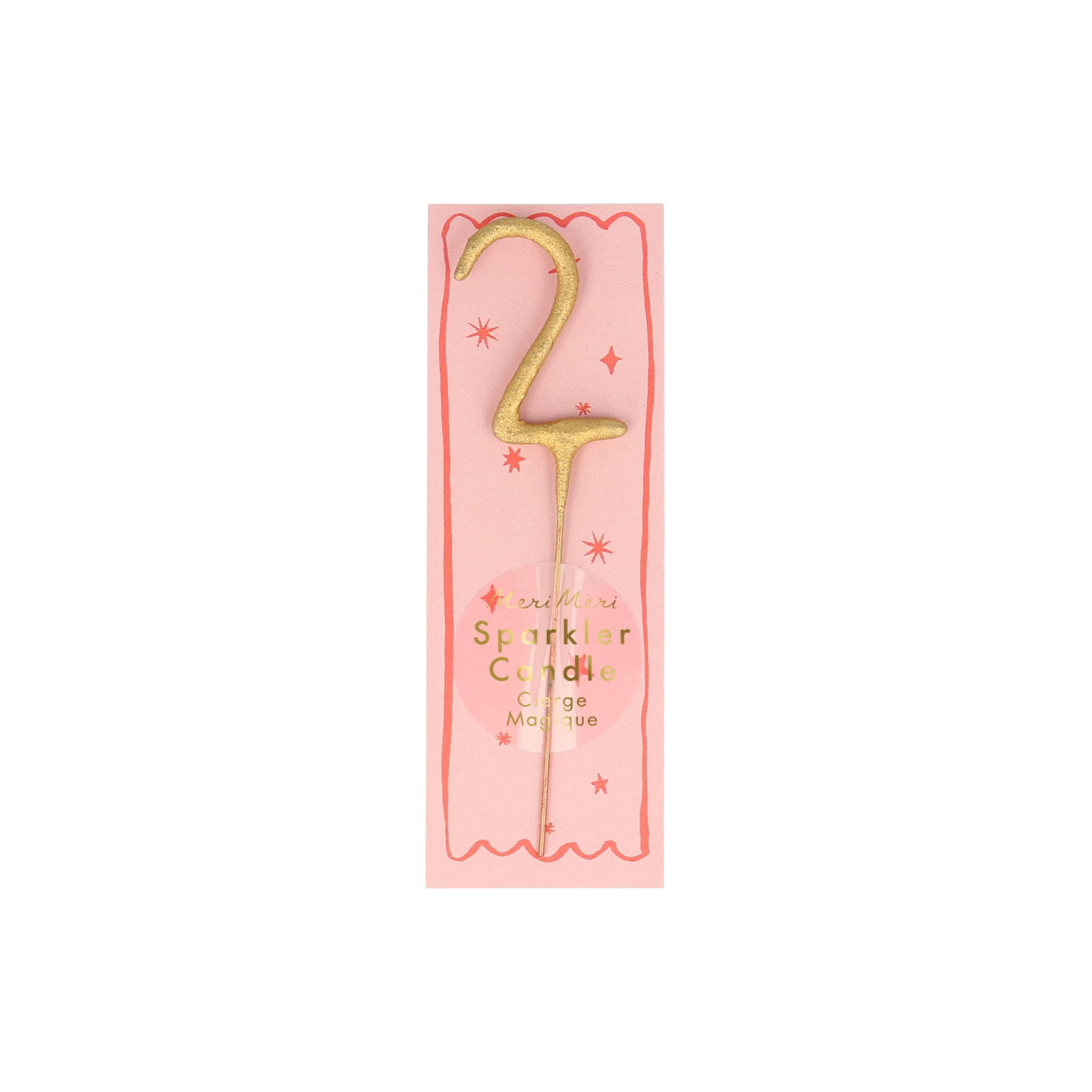Gold Sparkler Numbers 0 to 9 Mini Candles - Image 3