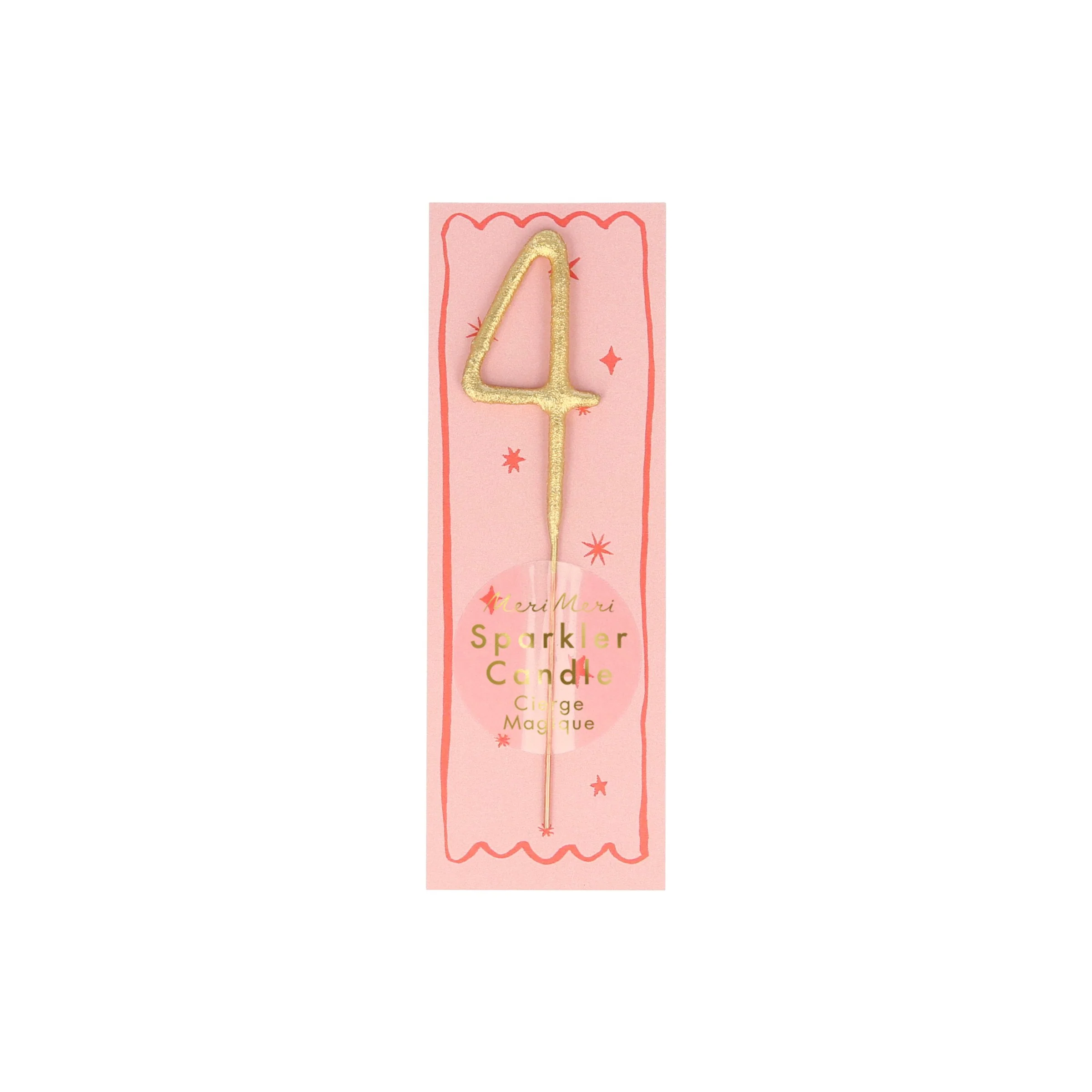 Gold Sparkler Numbers 0 to 9 Mini Candles - Image 5