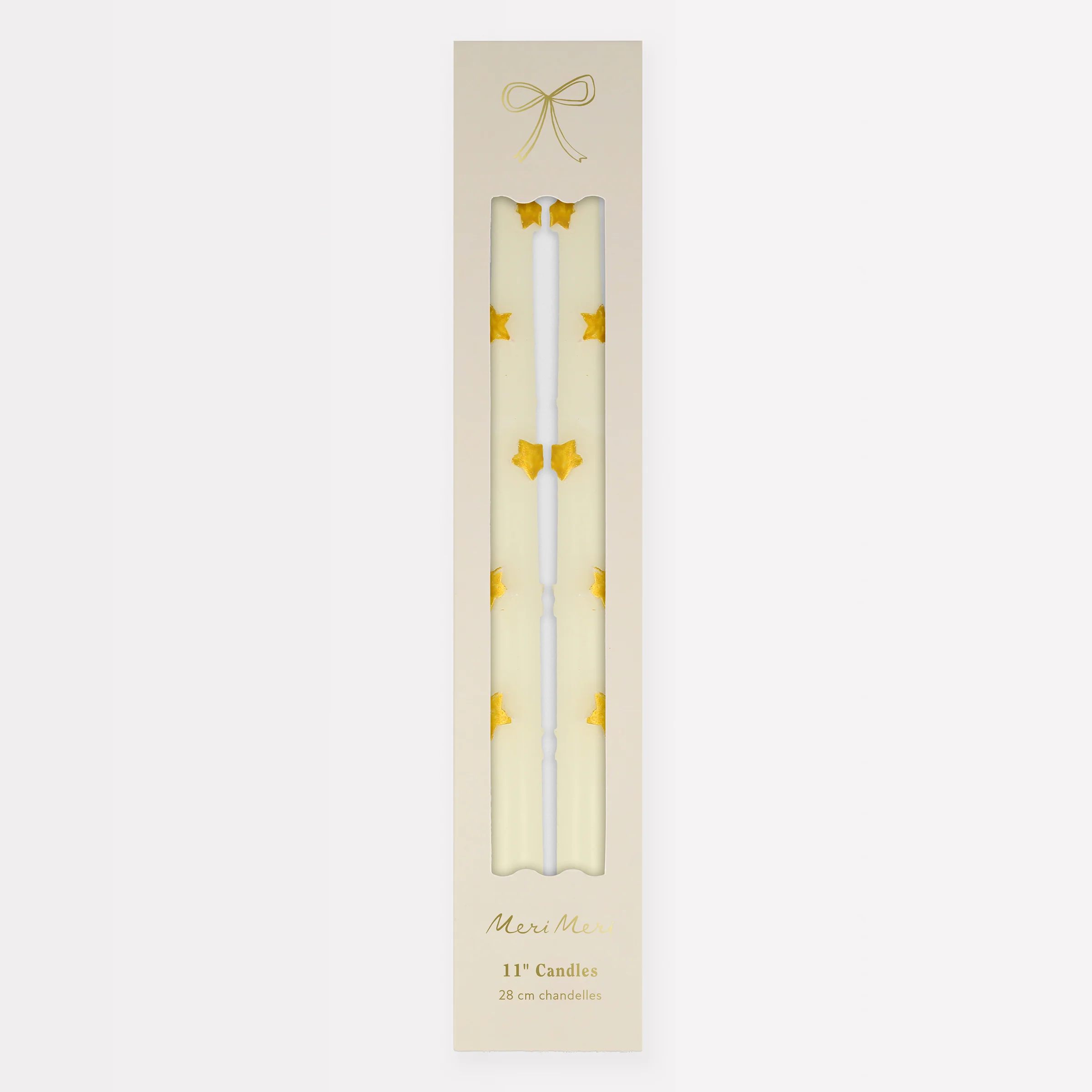 Gold Star Taper Candles (x 2) - Image 6