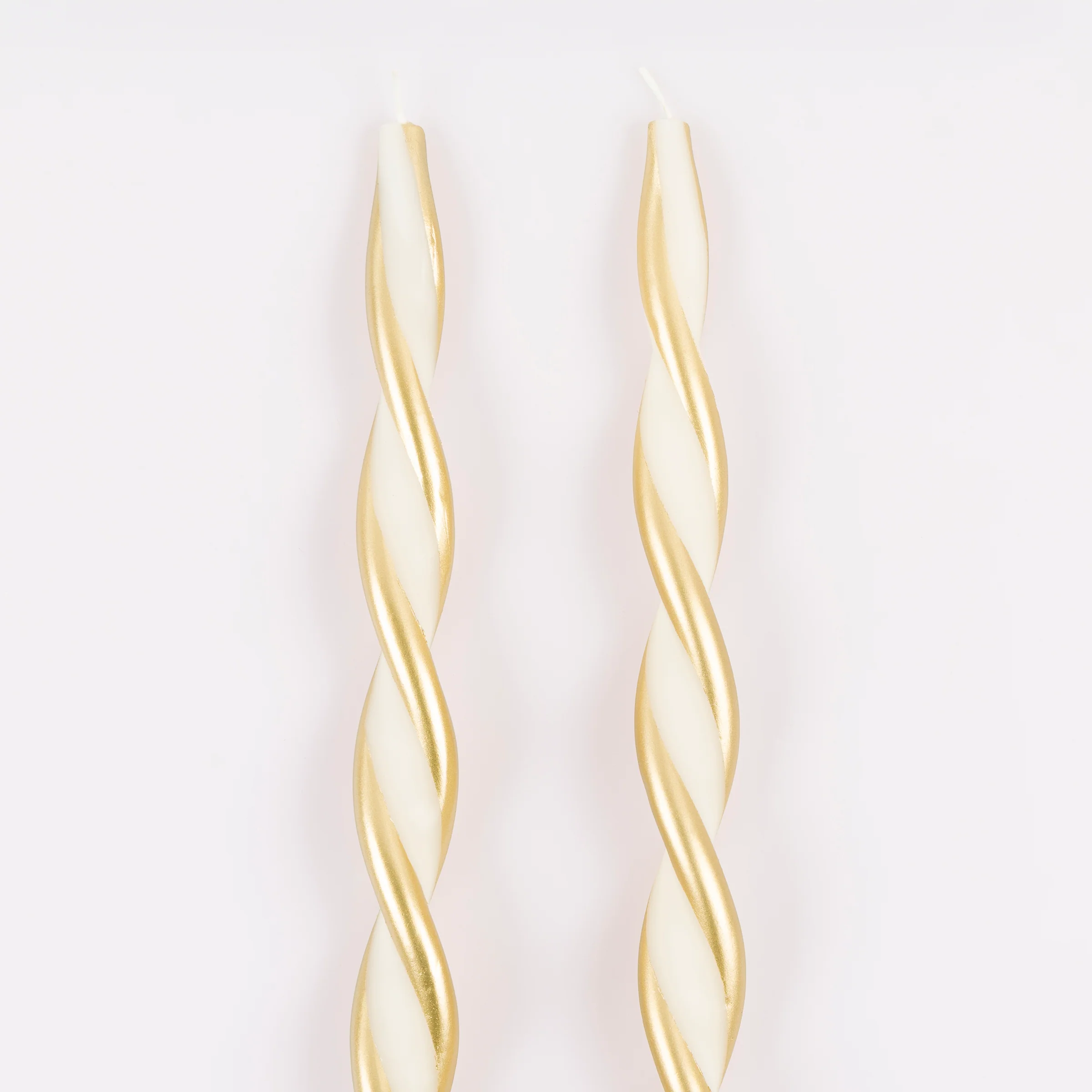 Gold Stripe Twist Candles (x 2) - Image 4