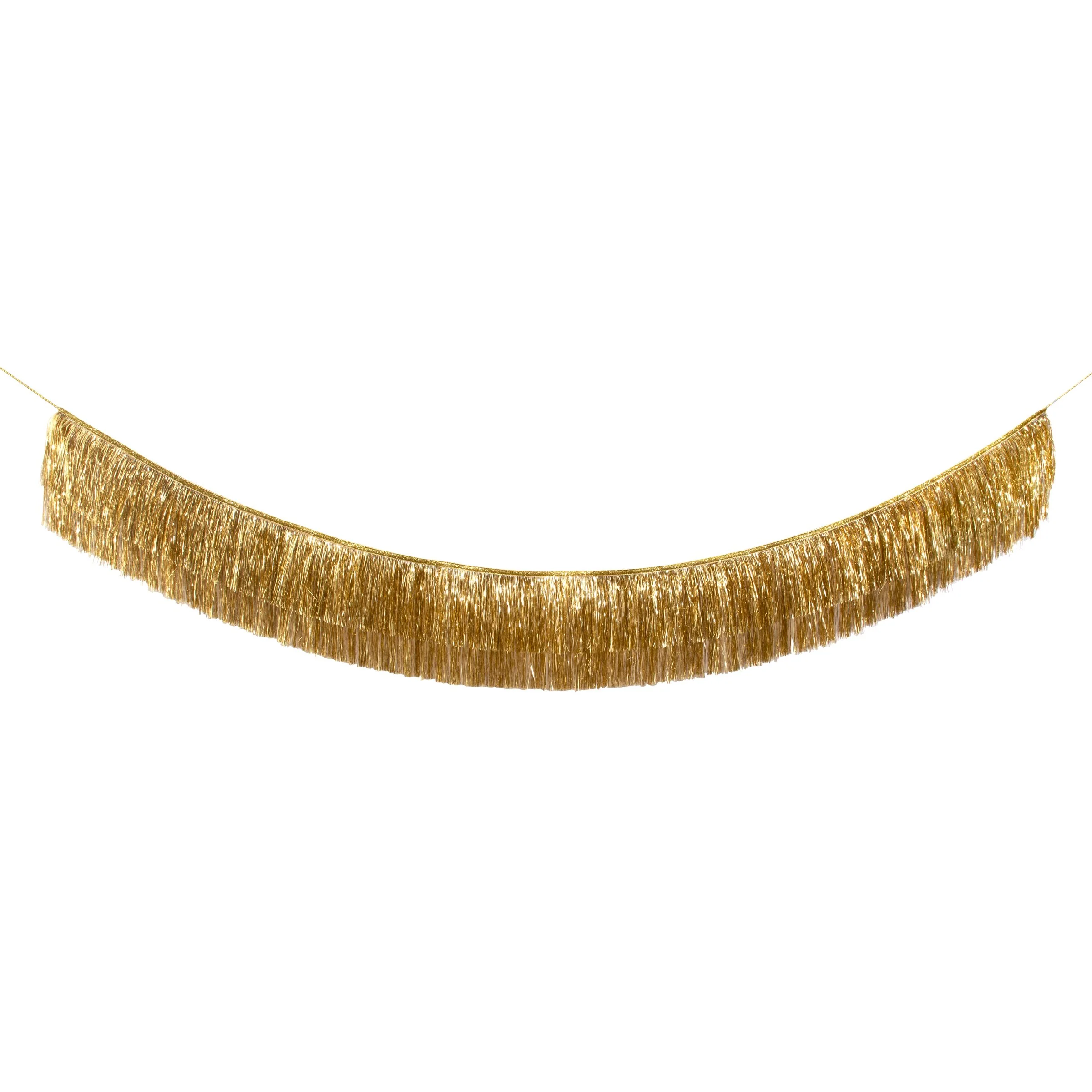 Gold Tinsel Fringe Garland - Image 3
