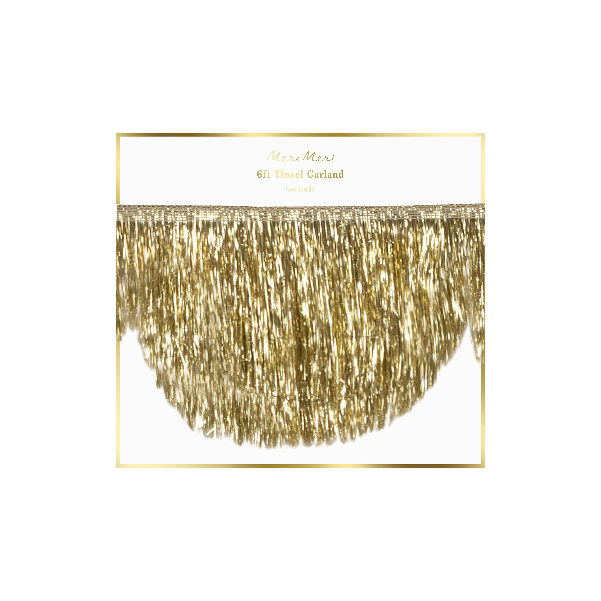 Gold Tinsel Scallop Garland - Image 5