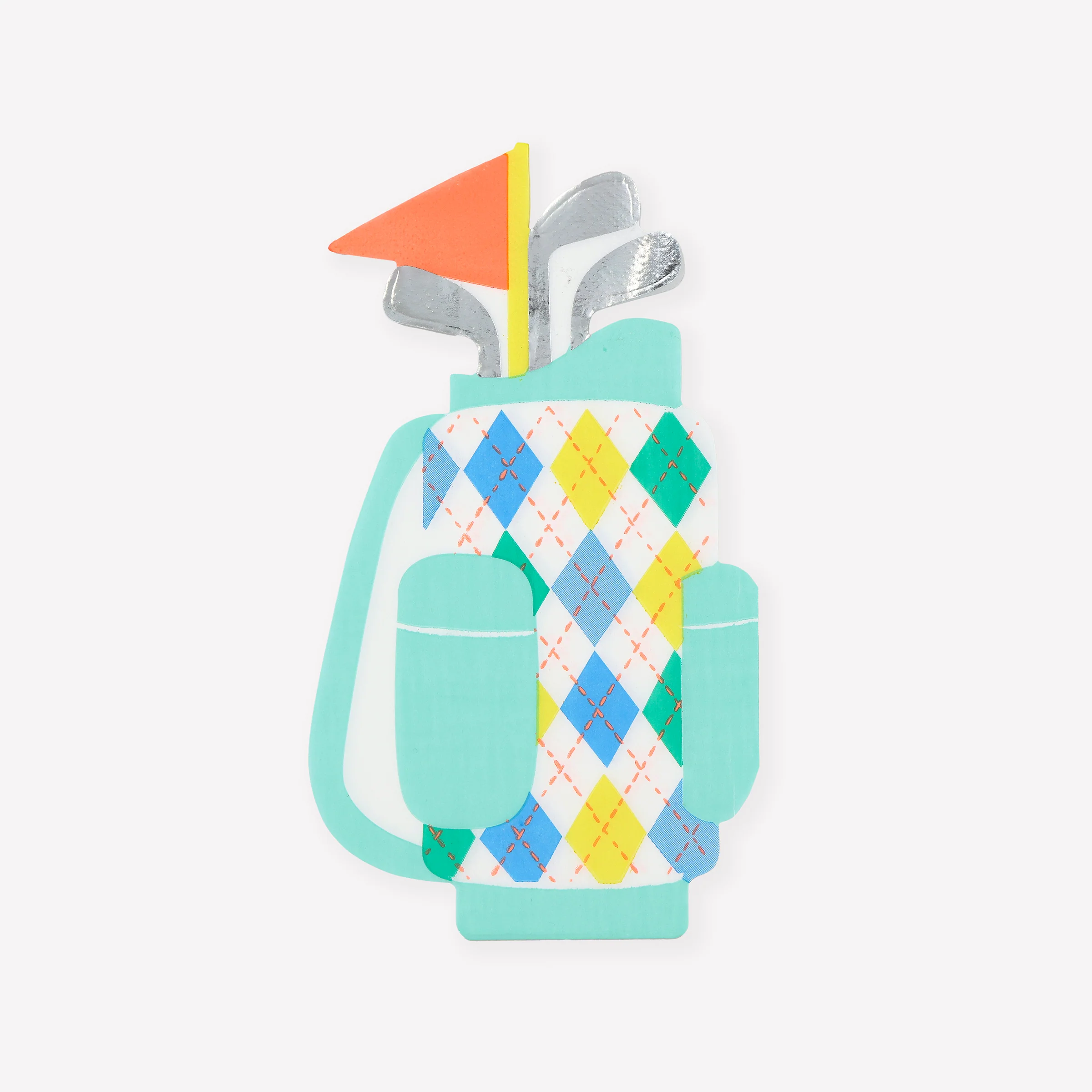 Golf Bag Shaped Napkins (x 16)