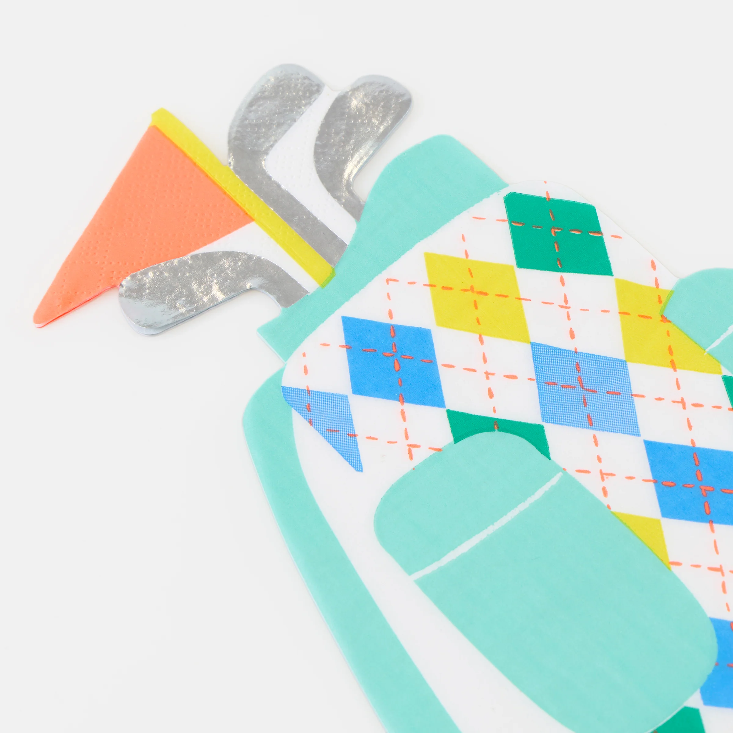 Golf Bag Shaped Napkins (x 16) - Image 2