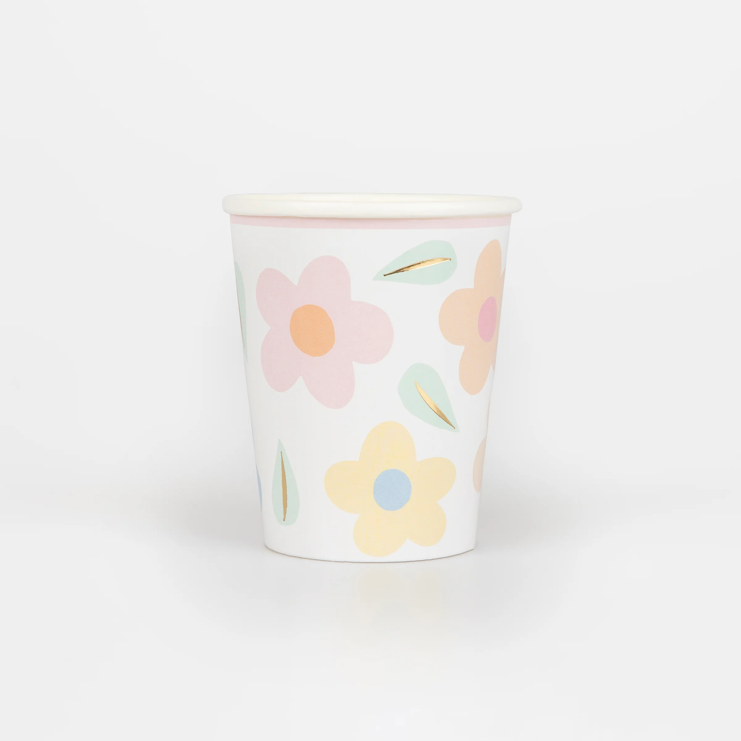 Happy Flowers Cups (x 8)