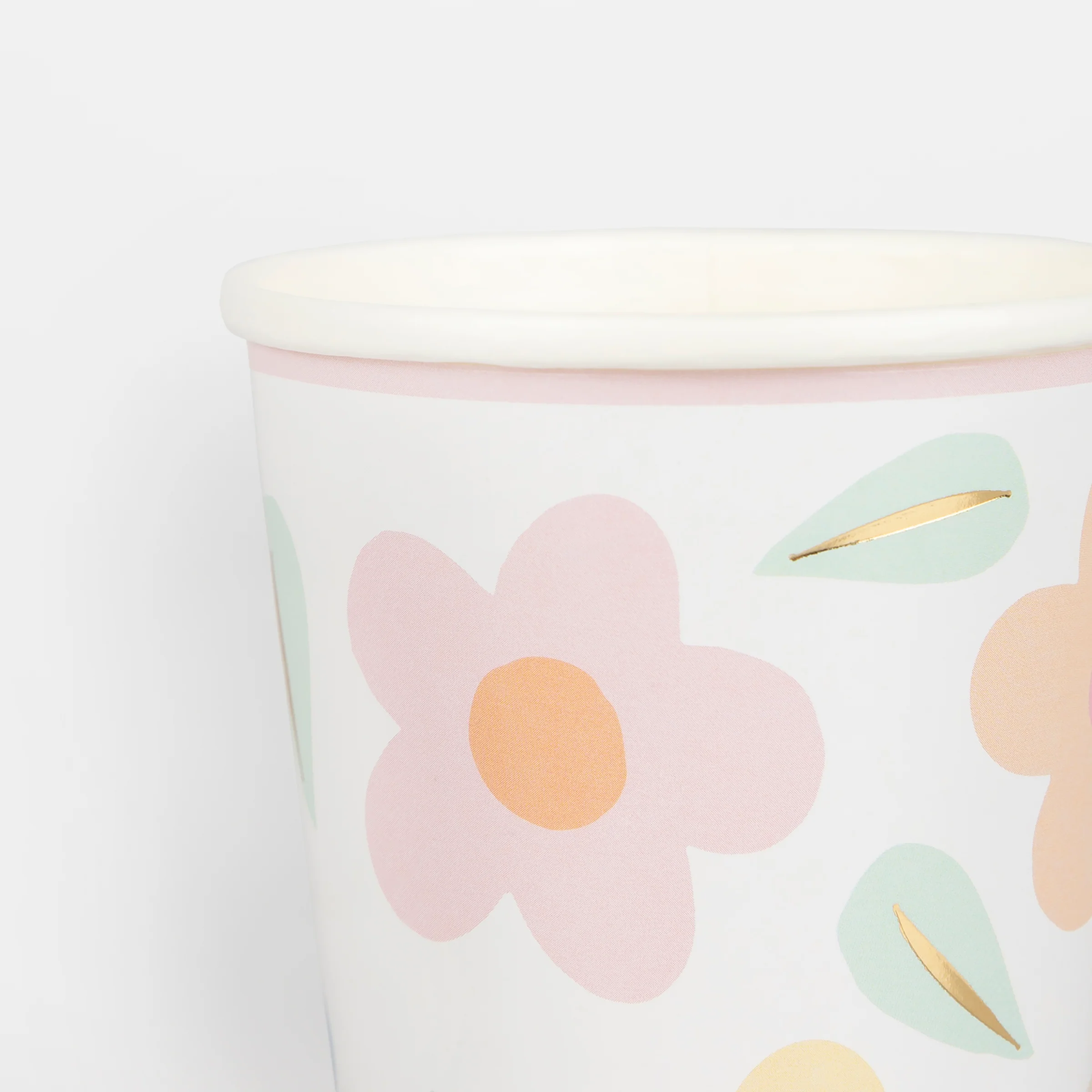 Happy Flowers Cups (x 8) - Image 3