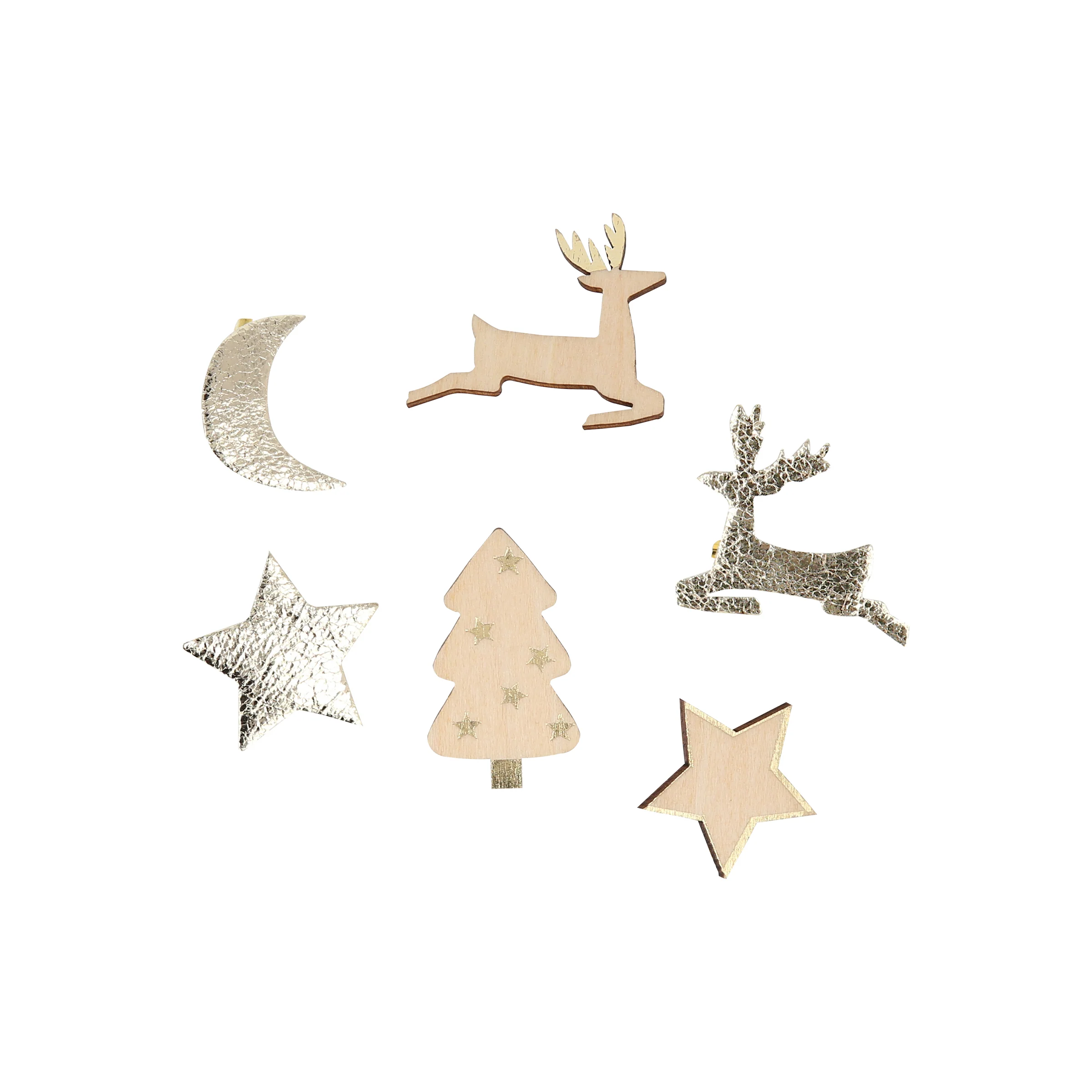 Holly Berry & Gold Crackers (x 6) - Image 2